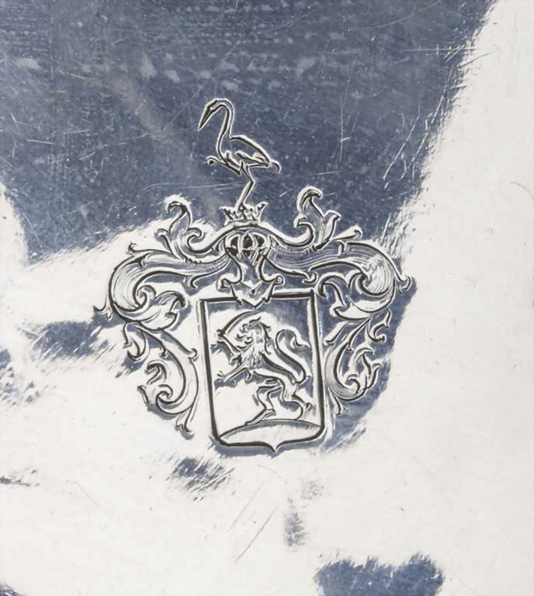 Barock Platte / A silver Baroque plate, Lenard Jocher, Buda (Budapest), um 1765Material: Silber 13 - Bild 4 aus 6