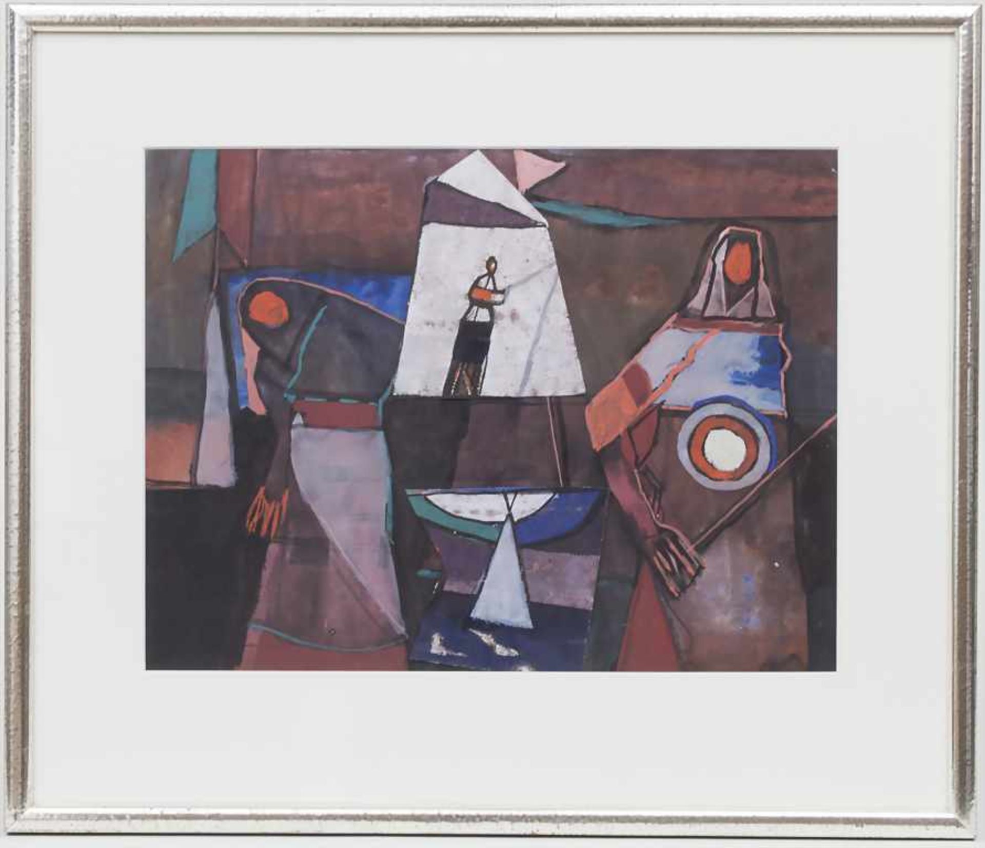 Rolf Müller-Landau (1903-1956) 'Abstrahierte Figuren' / 'Abstracted figures'Technik: Gouache / - Image 2 of 3