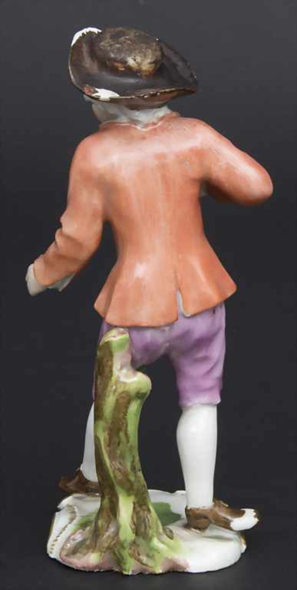 Figur eines tanzenden Hirten / A figure of a dancing shephard, wohl Frankenthal, um 1750Material: - Image 3 of 7