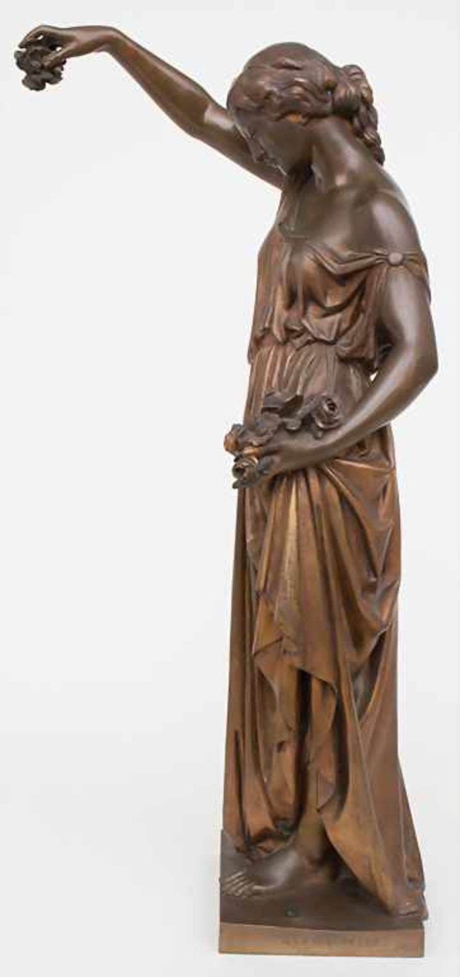 Aimé Millet (1814-1891), Bronzesplastik 'Flora' / A bronze sculpture 'Flora', Paris, um - Image 5 of 5