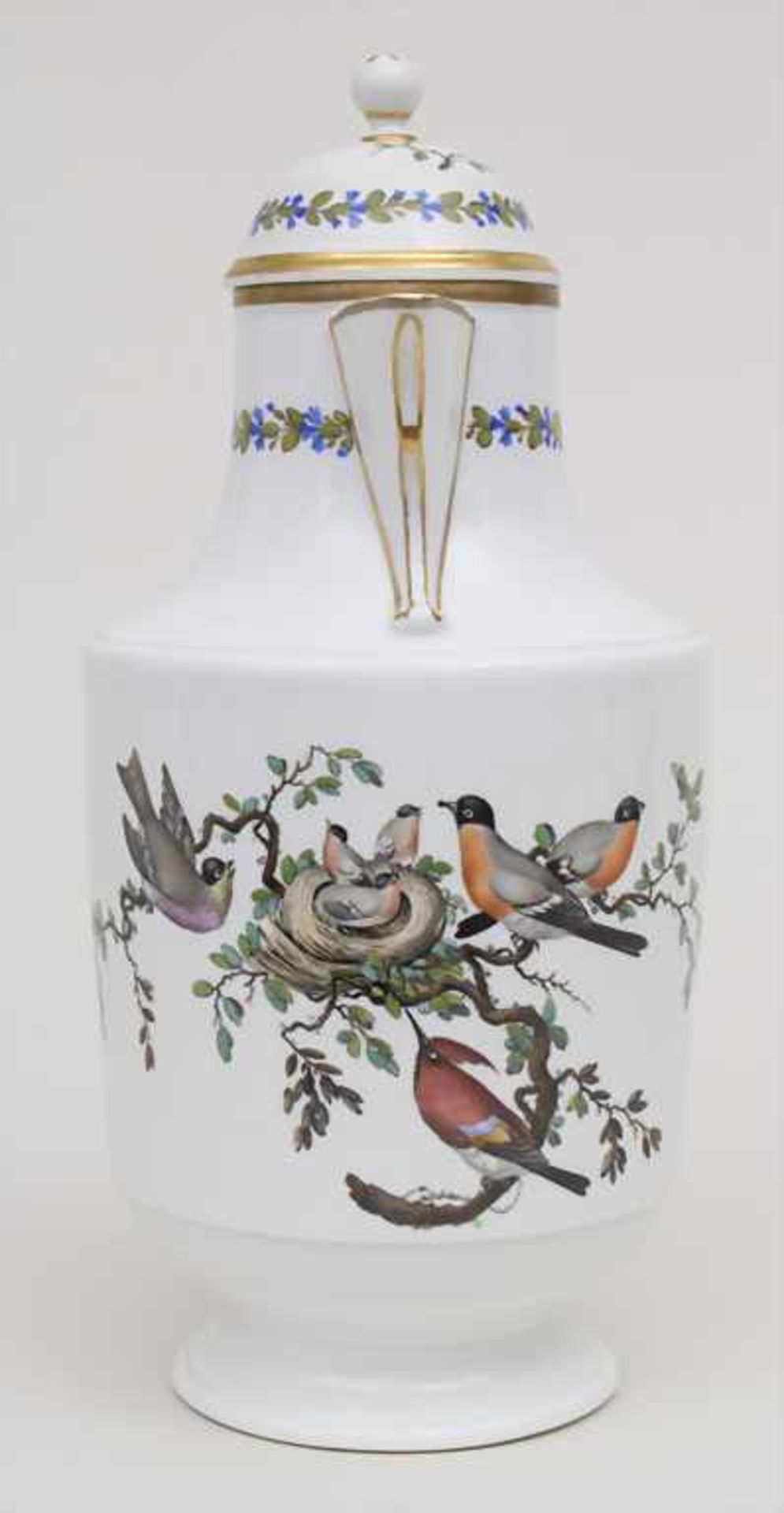 Große Kanne mit Vogelmalerei / A large coffee pot with birds, Höchst, 2. Hälfte 18. Jh.Material: - Bild 3 aus 8