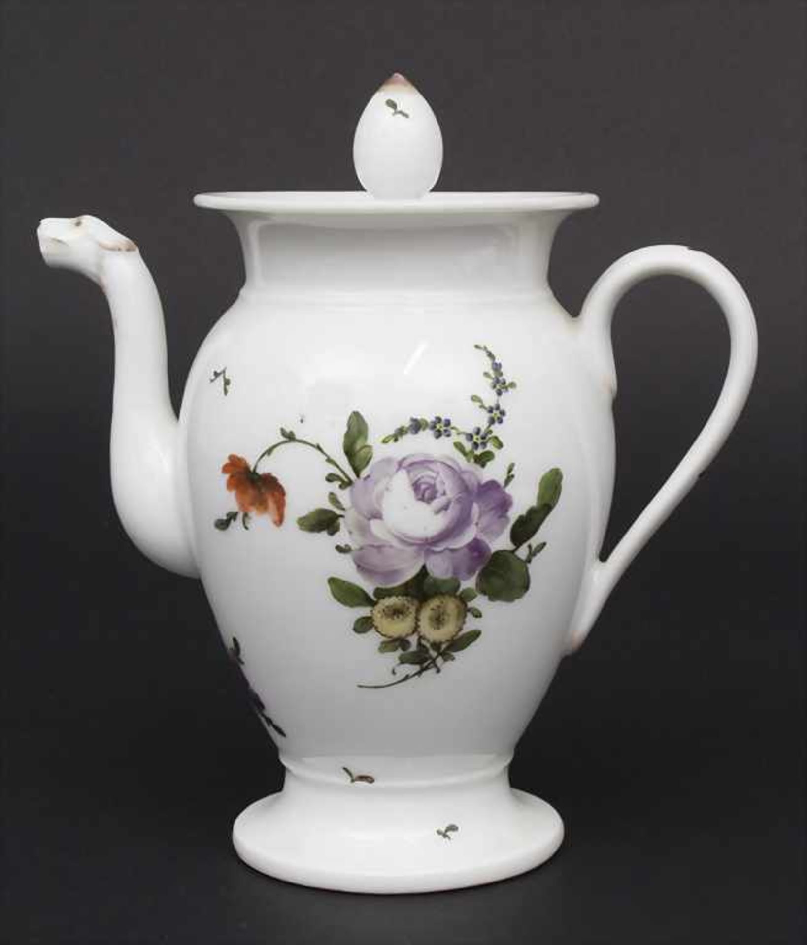 Empire-Kaffeekanne / An Empire style coffee pot, Thüringen, 18./19. Jh.Material: Porzellan,