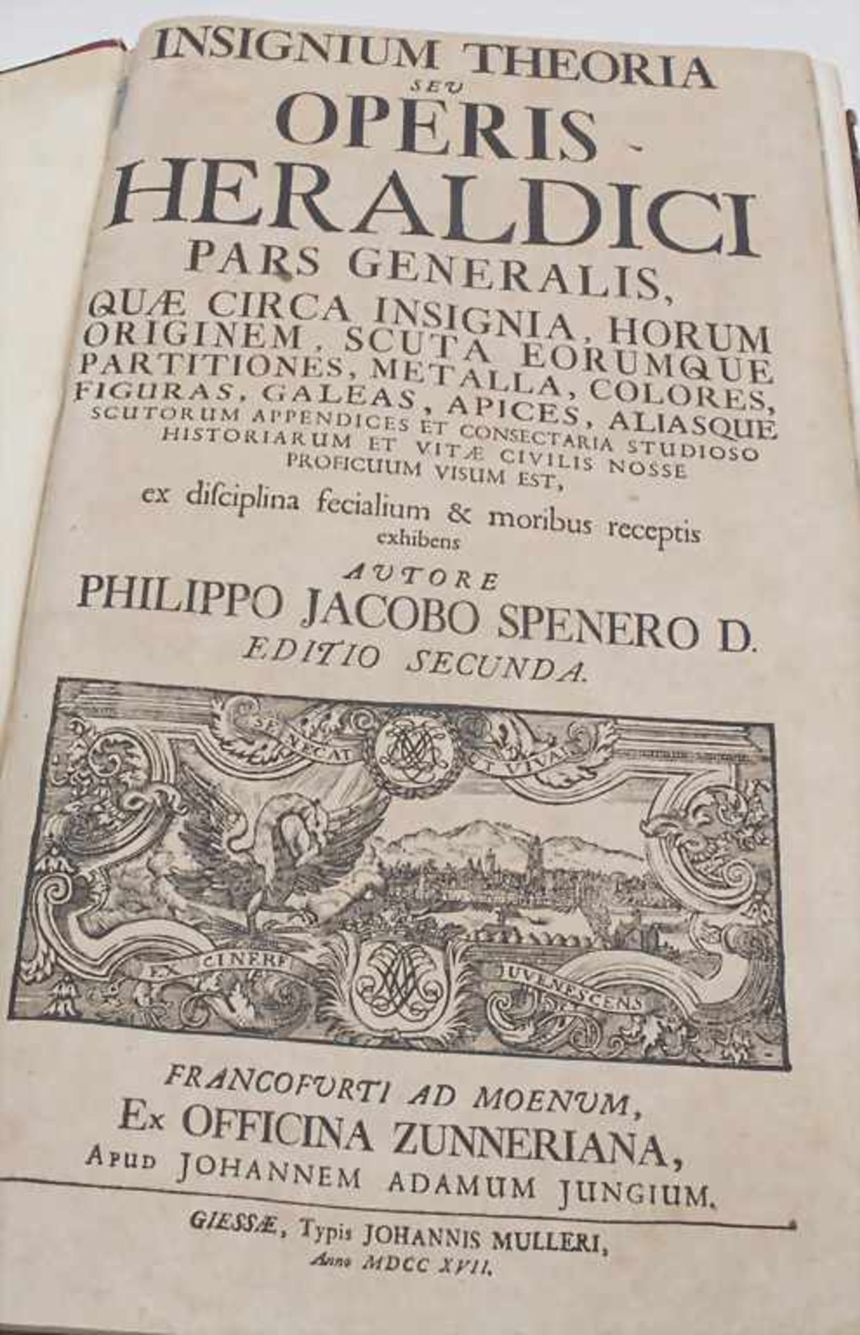 Philipp Jakob Spener, 'Operis heraldici pars generalis & specialis', 1717Band I: pars generalis, II: - Bild 2 aus 3