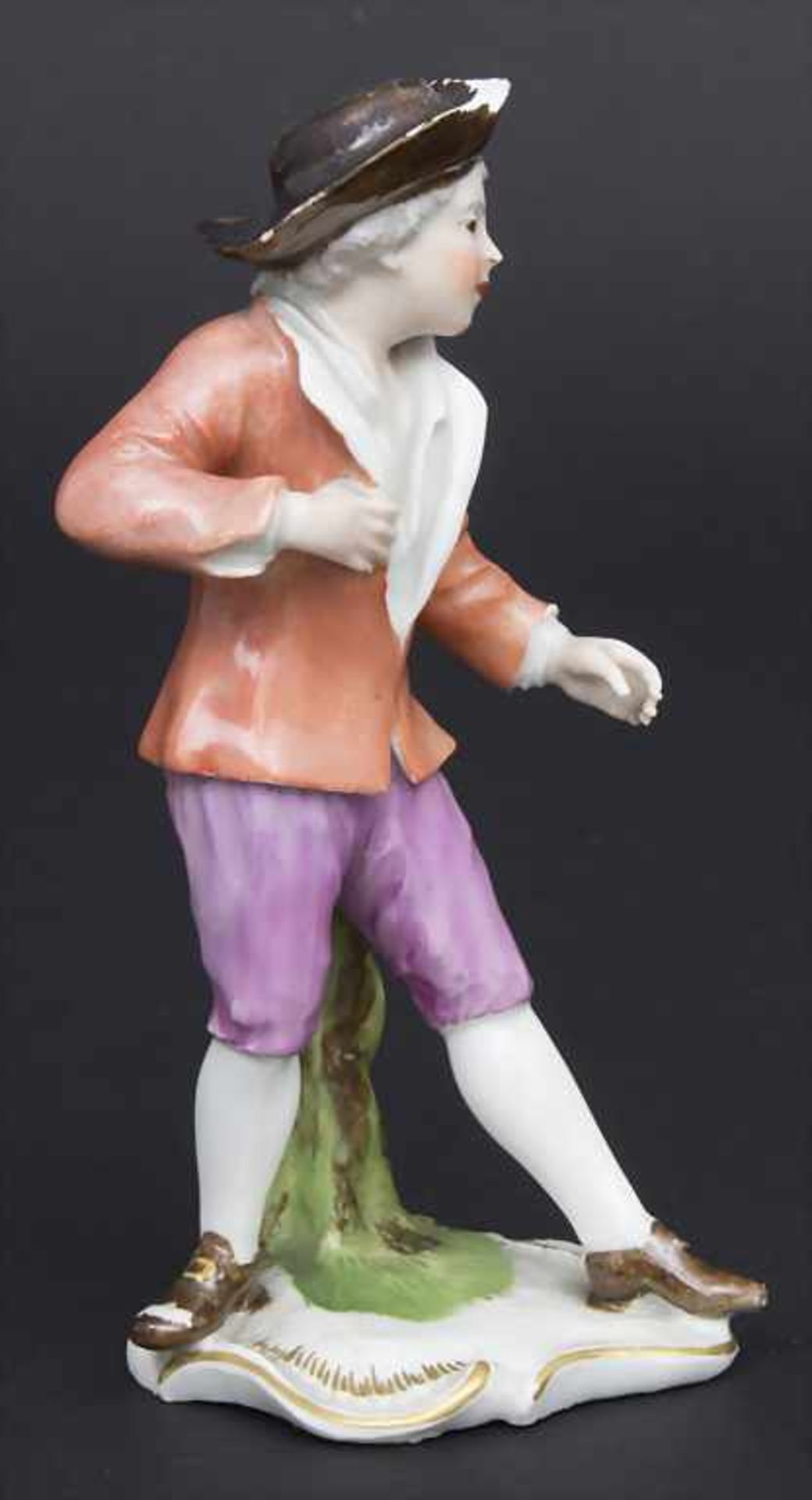 Figur eines tanzenden Hirten / A figure of a dancing shephard, wohl Frankenthal, um 1750Material: - Bild 2 aus 7