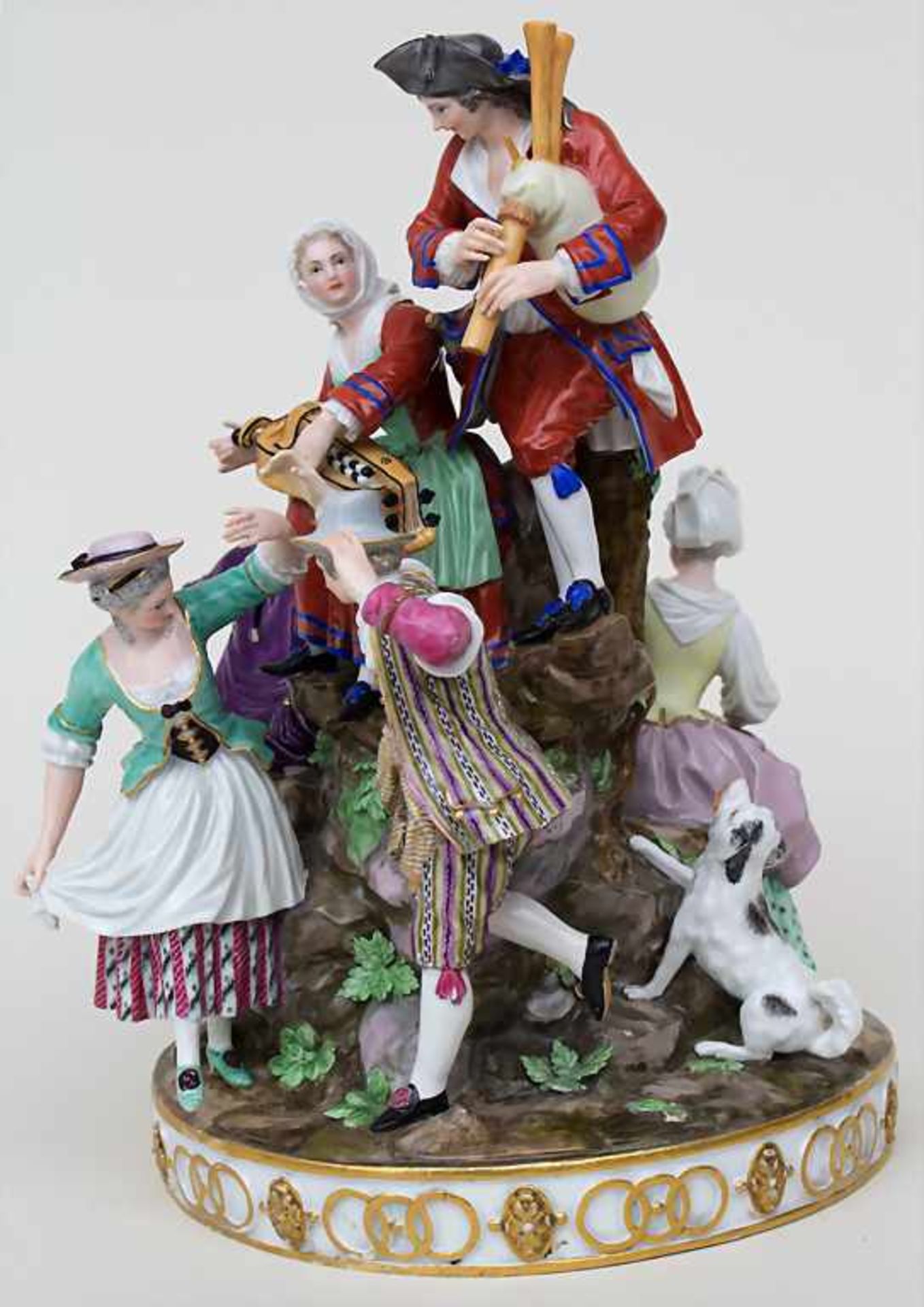 Seltene Figurengruppe 'Der Tanz' / A rare figural group 'The Dance', Michel Victor Acier, Meissen,