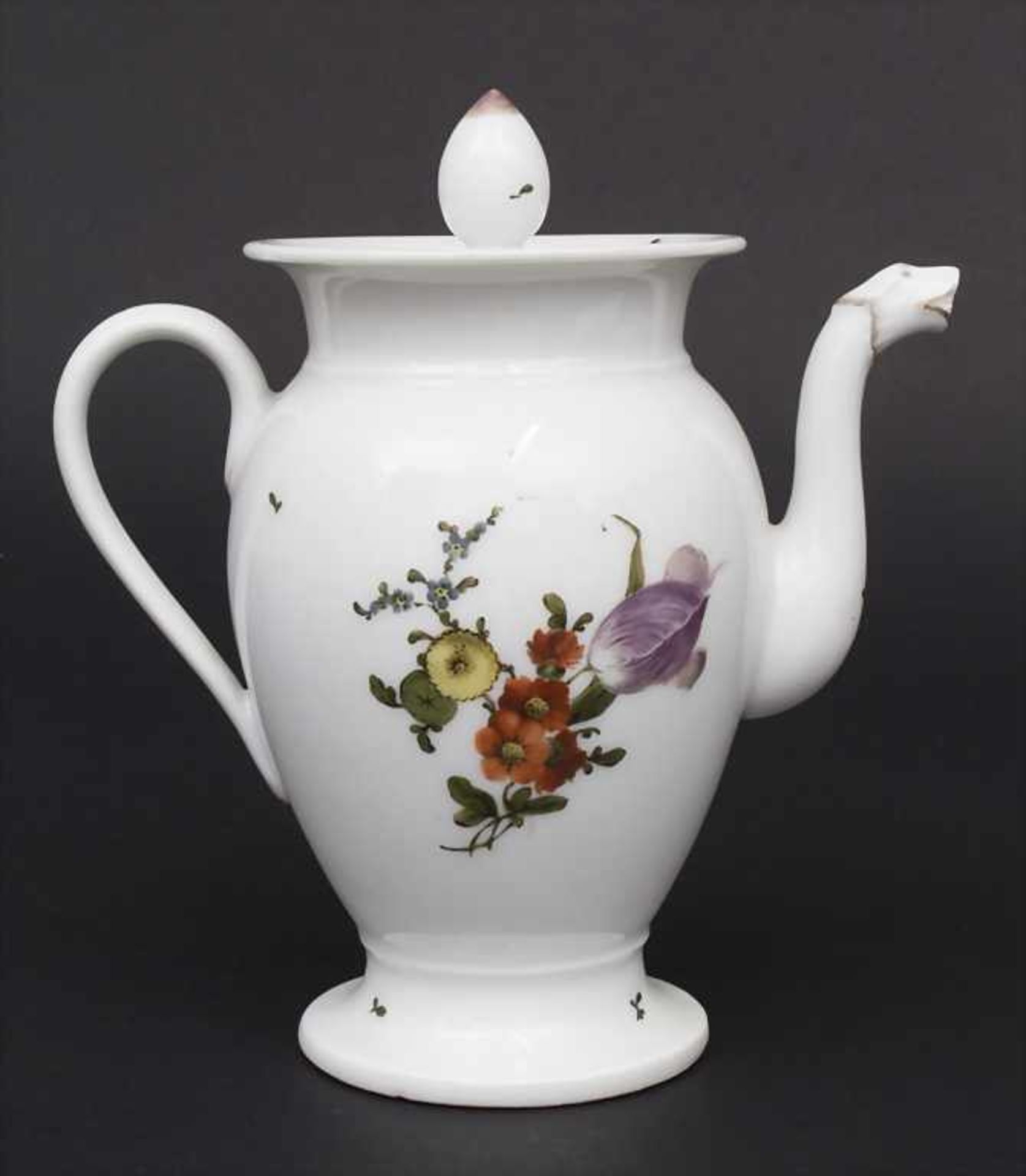 Empire-Kaffeekanne / An Empire style coffee pot, Thüringen, 18./19. Jh.Material: Porzellan, - Image 6 of 13