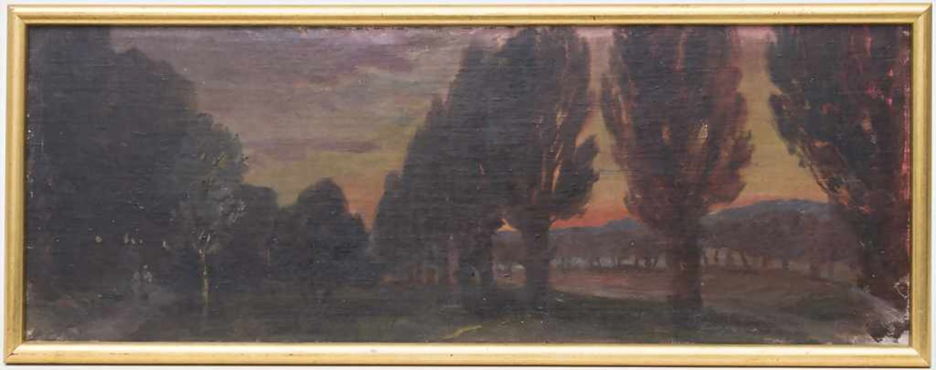 Auguste Croissant (1870-1941) (Zuschreibung/Attributed), 'Queichheimer Tal im Abendlicht' / 'The - Image 2 of 5