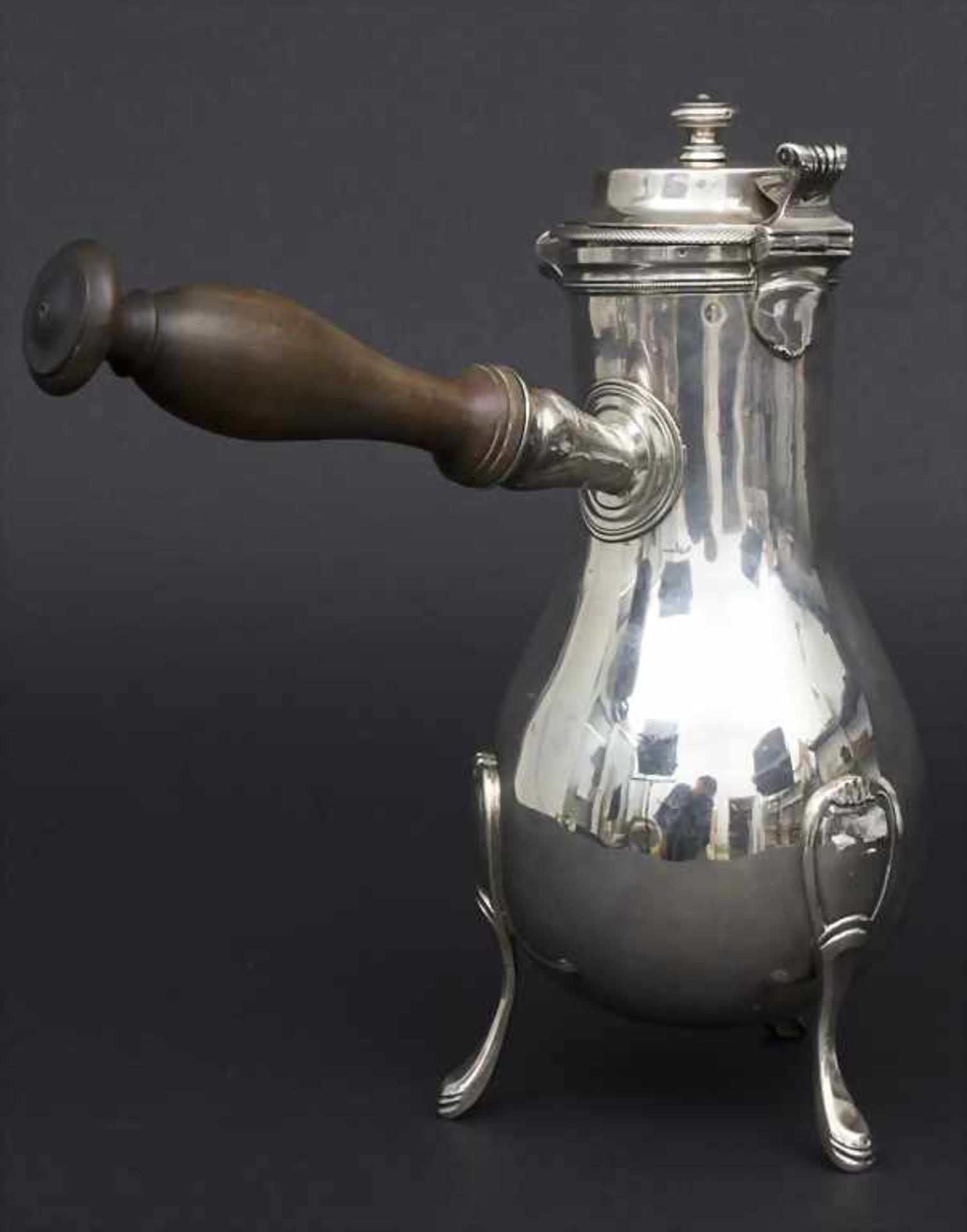 Louis XVI Kaffeekanne / A silver coffee pot, Charles-Alexandre Bouillerot, Paris, um 1798Material: - Bild 2 aus 9