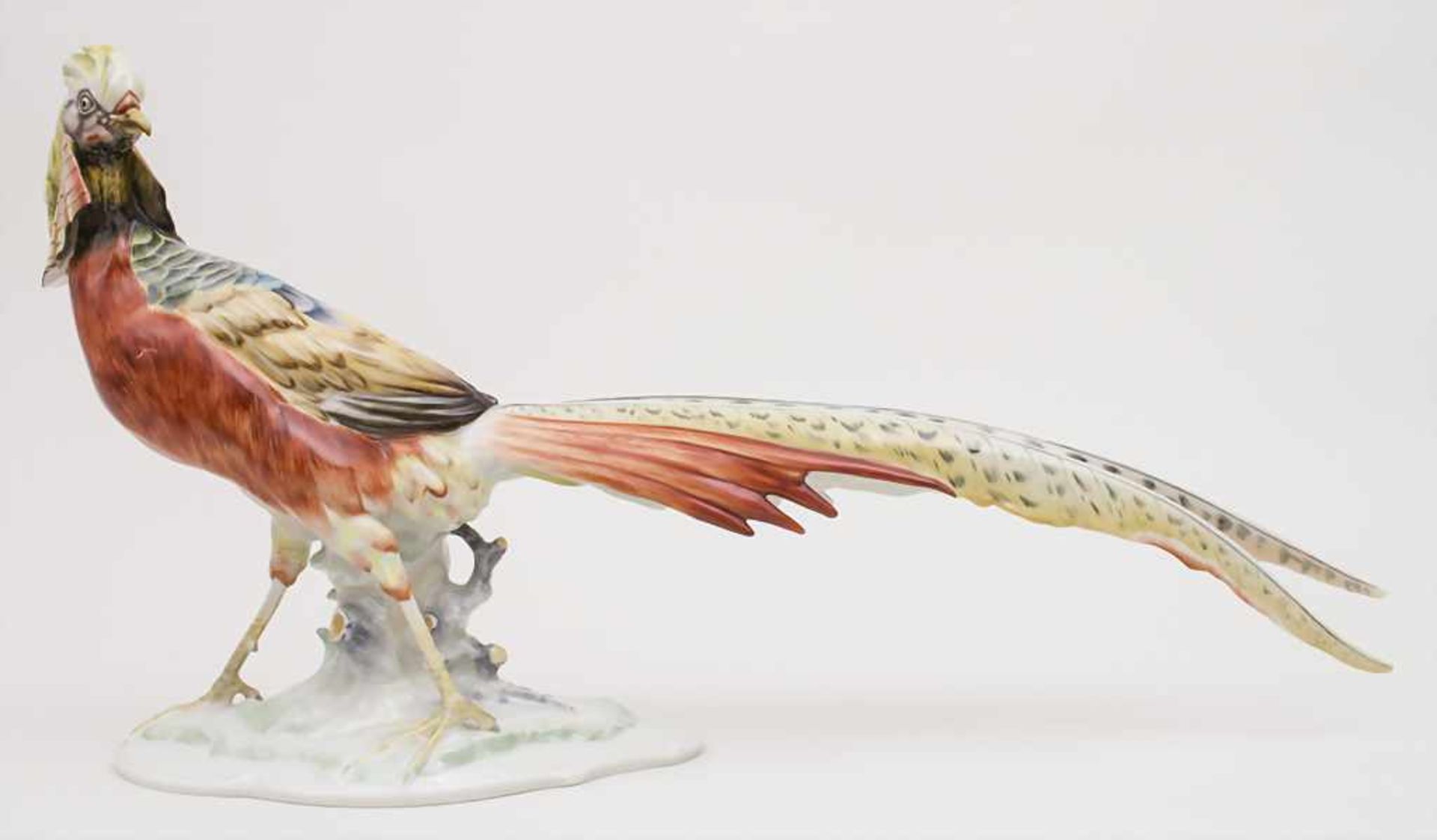 Tierfigur 'Fasan' / An animal figure 'pheasant', Karl Tutter für HutschenreutherMaterial: Porzellan, - Bild 2 aus 7