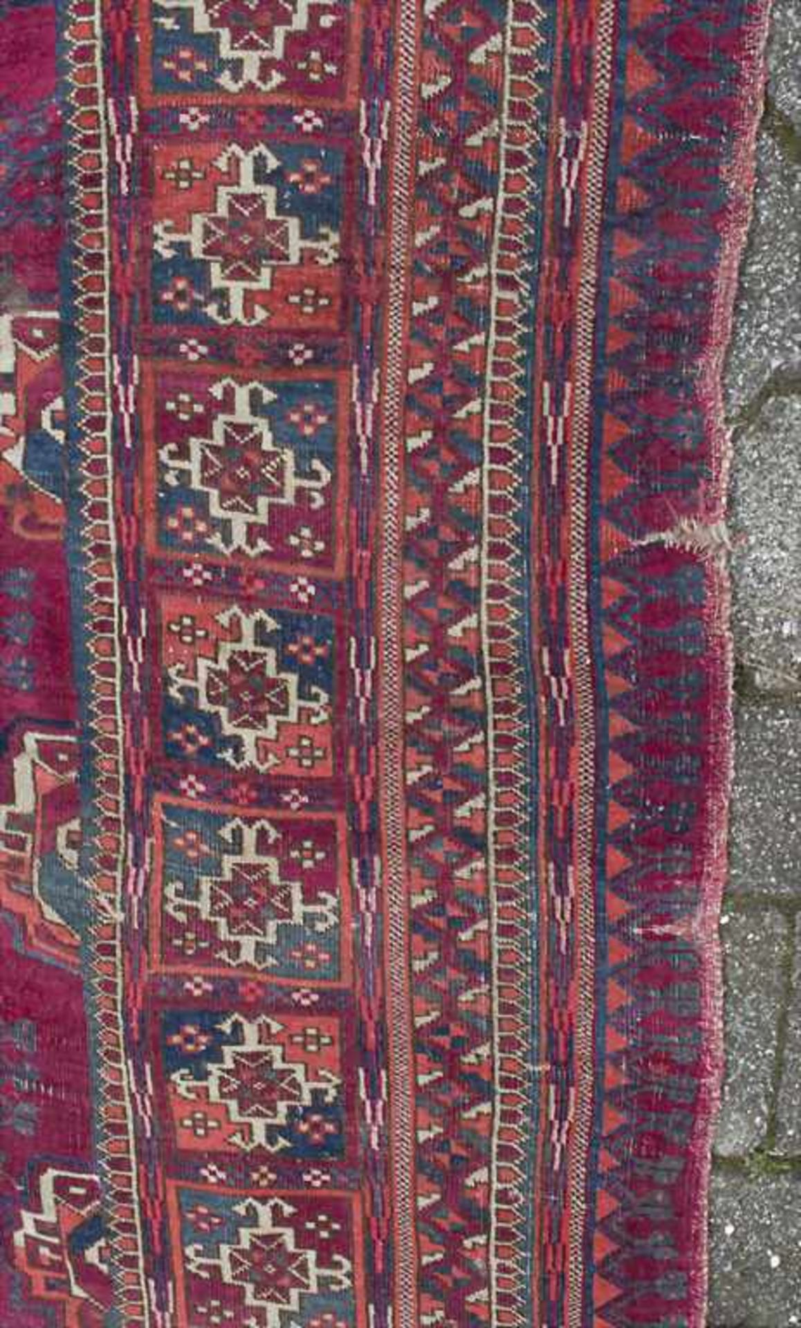 Orientteppich / An oriental carpetMaterial: Wolle,Maße: 276 x 153 cm, Zustand: gut, partiell - Image 2 of 4