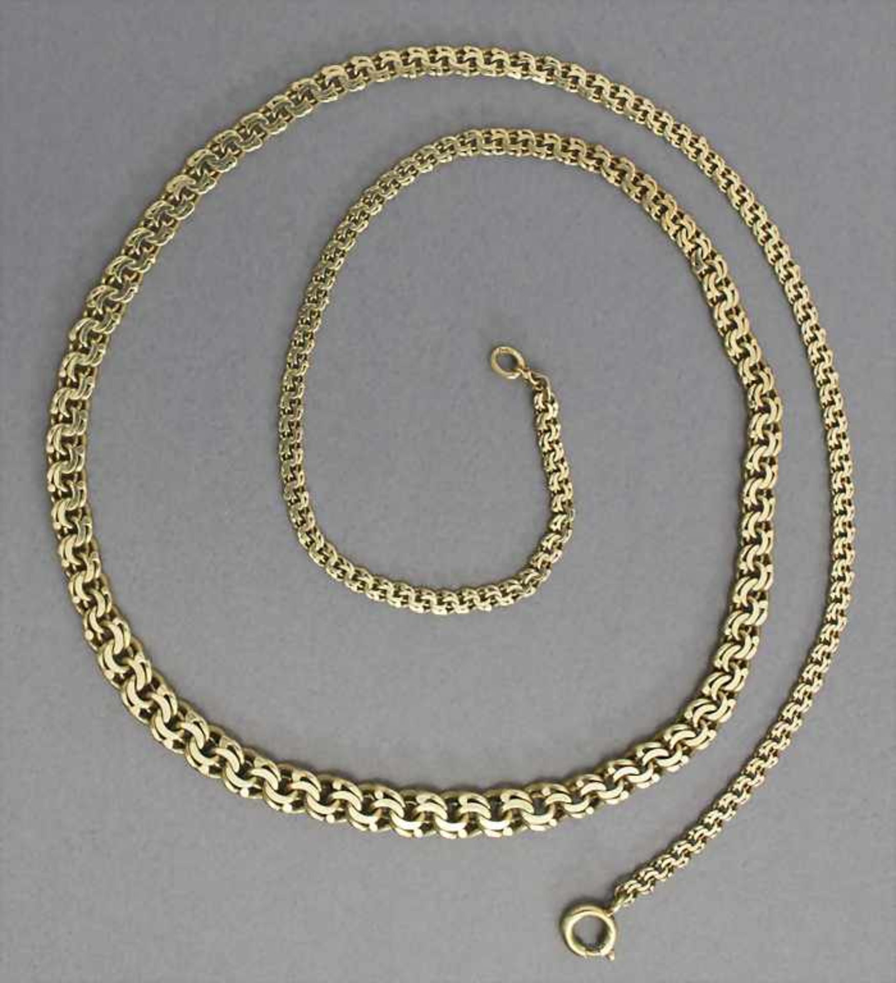 Halskette in Gold / A necklace in goldMaterial: Gelbgold Au 585/000 14 Kt, gepunzt,Länge: 46 cm,