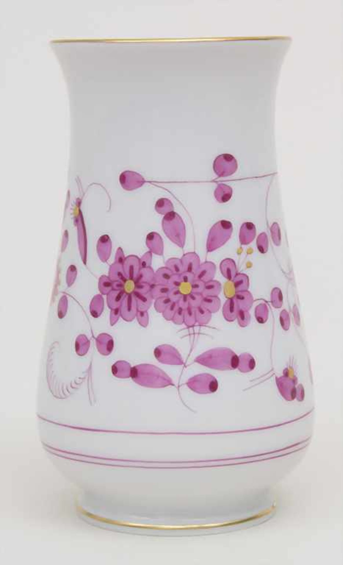 Kleine Vase 'Indianische Blume' / A small vase with 'Indian flower', Meissen, Mitte 20. Jh.Material: - Image 2 of 6