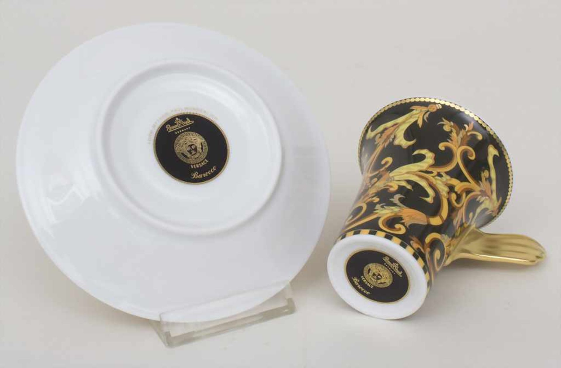 2 Gedecke mit Platte 'Barocco' / 2 place settings with a plate 'Barocco', Versace für Rosenthal, 20. - Bild 9 aus 11