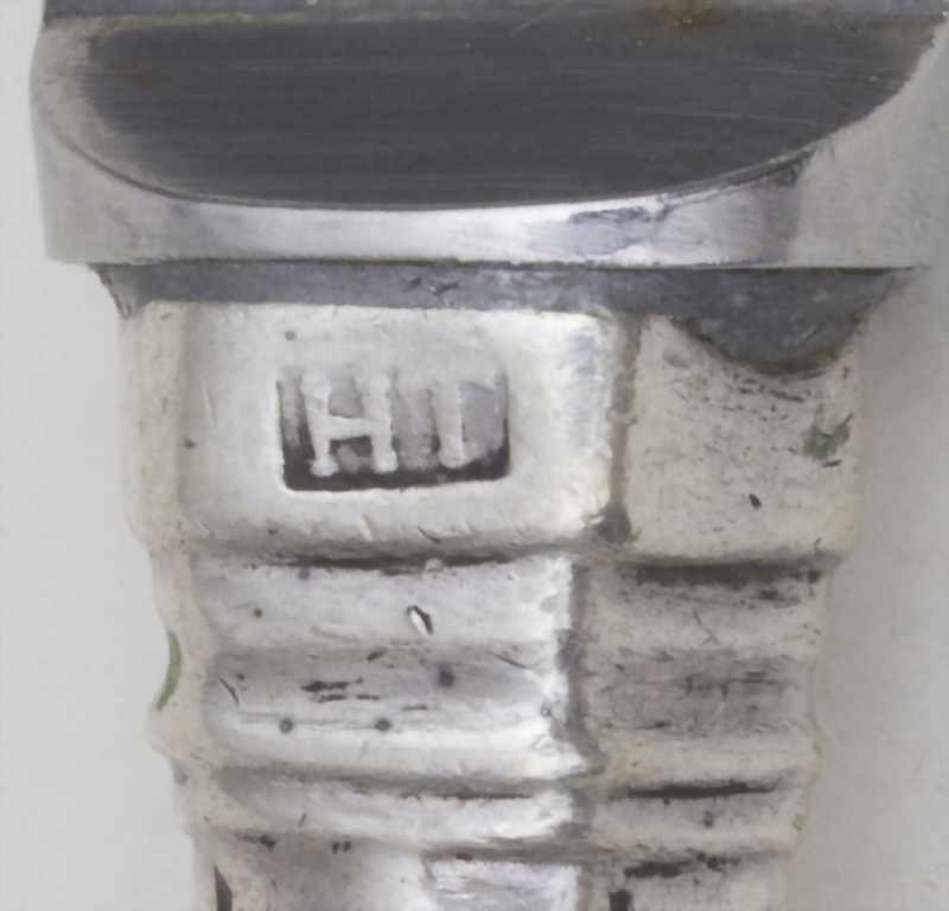 Messer / A silver knife, Augsburg, Mitte 18. Jh.Material: Silber 13 Lot = Ag 812,5/000,Punzierung: - Bild 3 aus 4