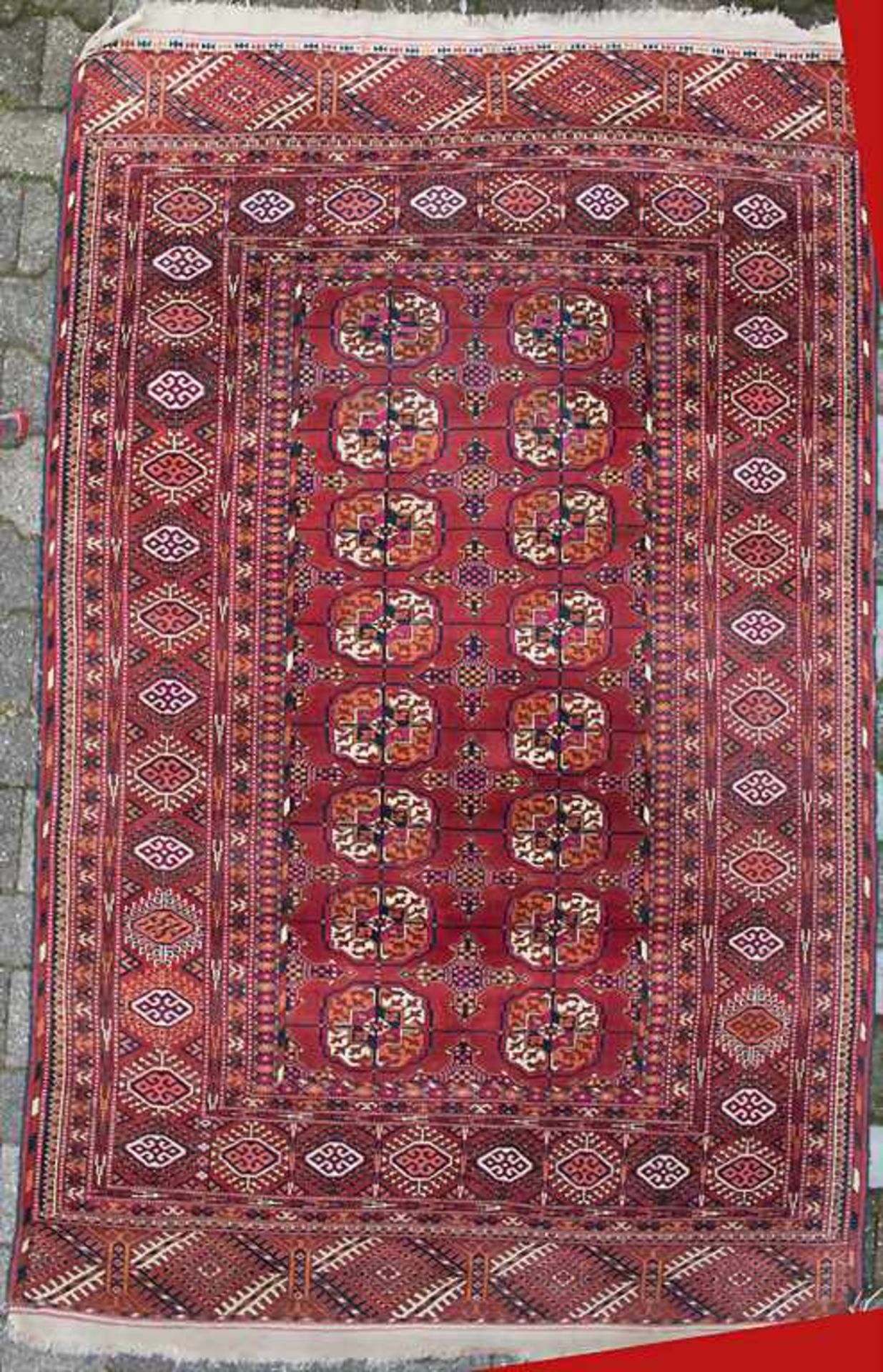 Orientteppich 'Belutsch' / An oriental carpet 'Belutsh'Material: Wolle, Maße: 218 x 135 cm, Zustand: - Bild 2 aus 5