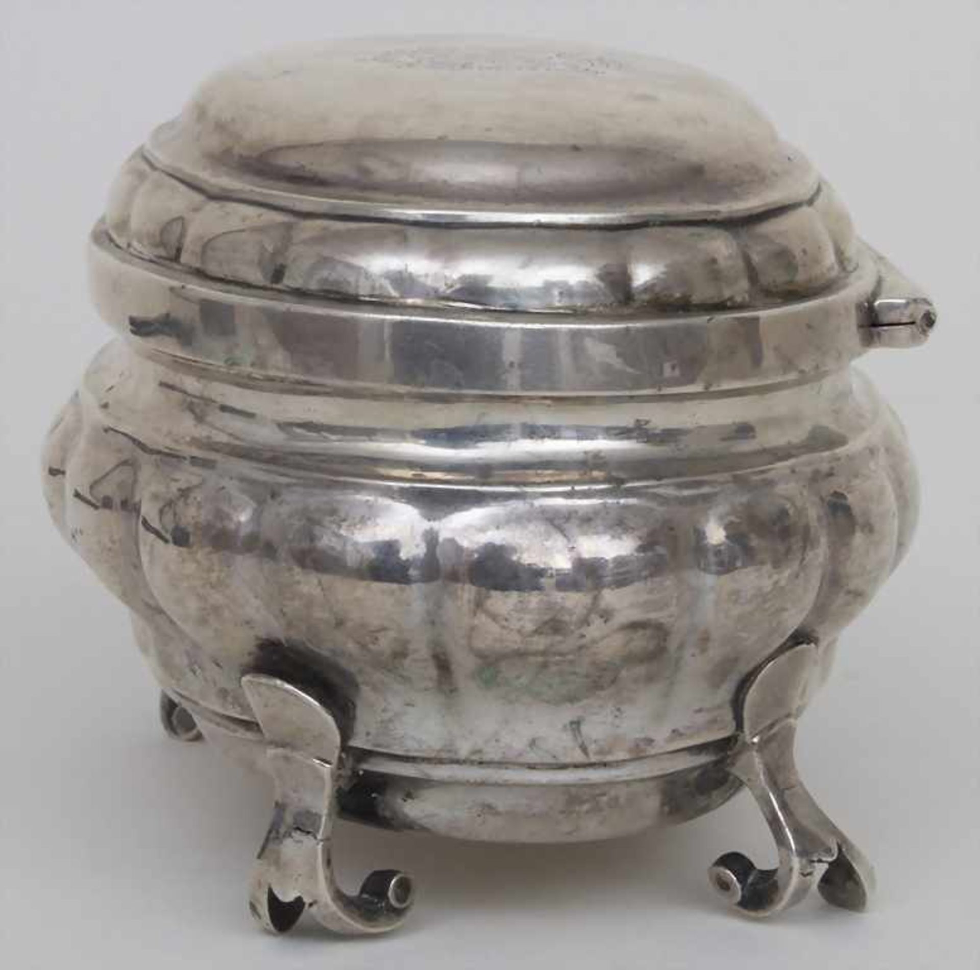 Barock Zuckerdose / A Baroque sugar bowl, Straßburg / Strasbourg, um 1794Material: Silber 13 Lot, - Bild 3 aus 17