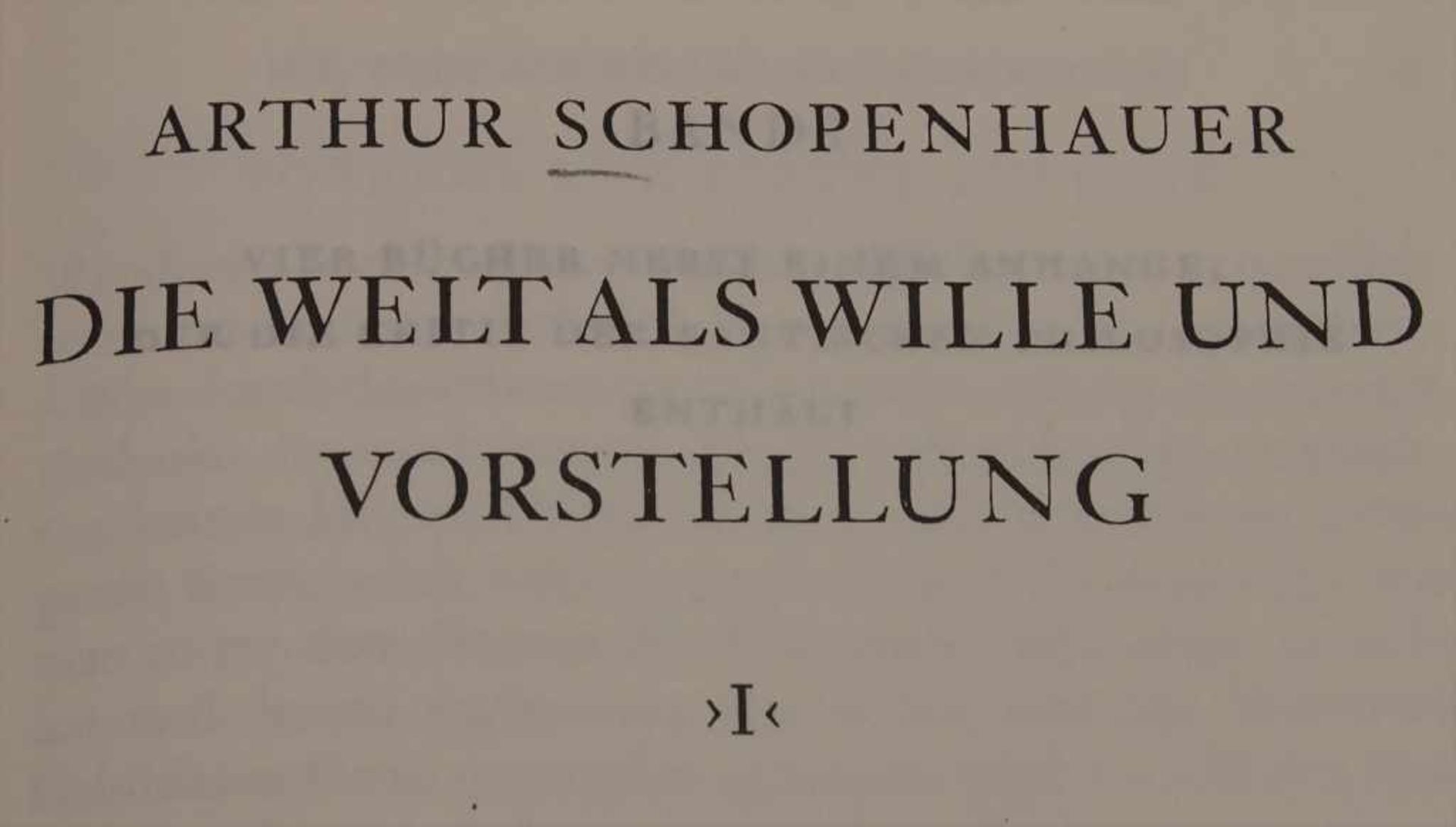Arthur Schopenhauer: Sämtliche WerkeTitel: Sämtliche Werke,Umfang: 5 Bdn., Verlag: Cotta / Insel, - Bild 3 aus 3