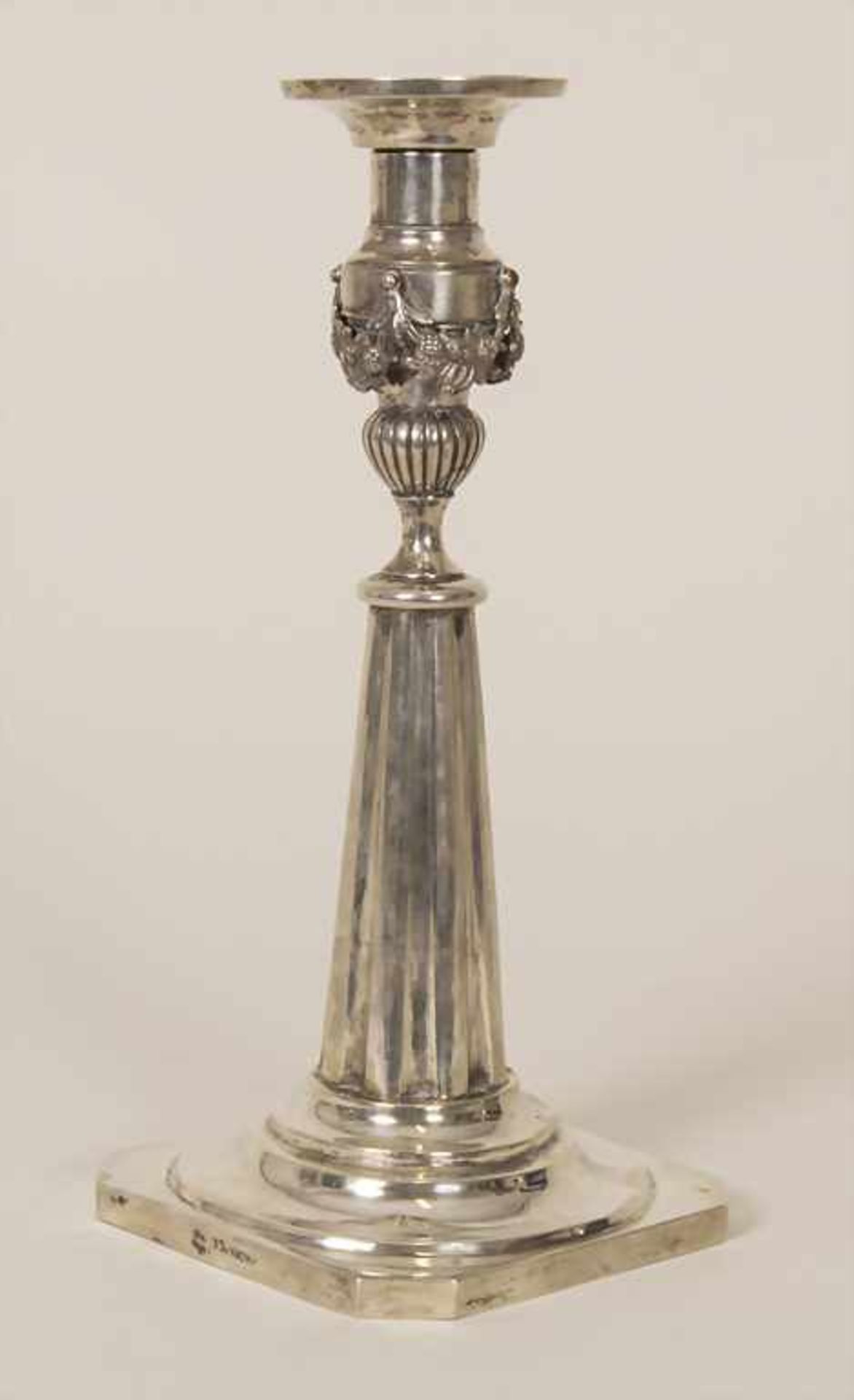 Louis-Seize Leuchter / A Louis-Seize silver candlestick, Franz Anton Osthues, Münster, 1795Material: