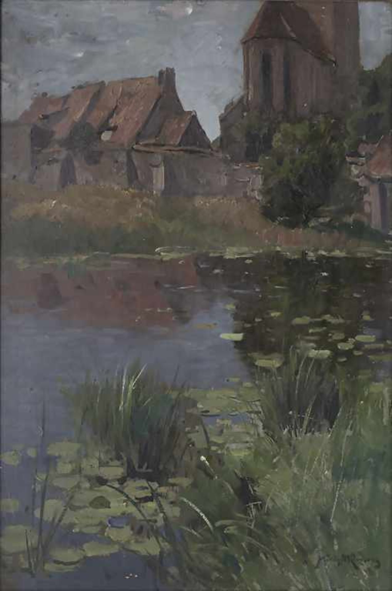 K.A. Müller-Kurzwelly (1855-1914), 'Rostock: An der Stadtmauer' / 'Rostock: by the city wall'