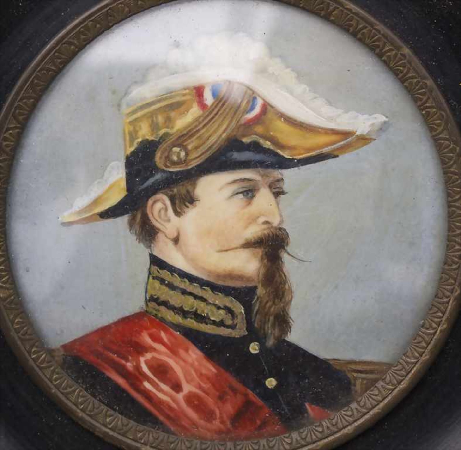 Miniatur-Portrait Napoléon III (1808-1873) / A miniature portrait of Imperator Napoleon III,