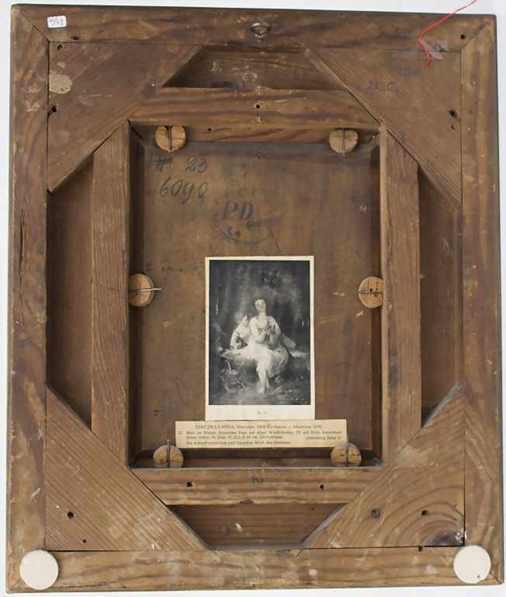 Narcisse Virgile Diaz de la Pena (1807-1876), 'Ruhendes Paar mit Hund' / 'A couple and a dog at - Bild 7 aus 11