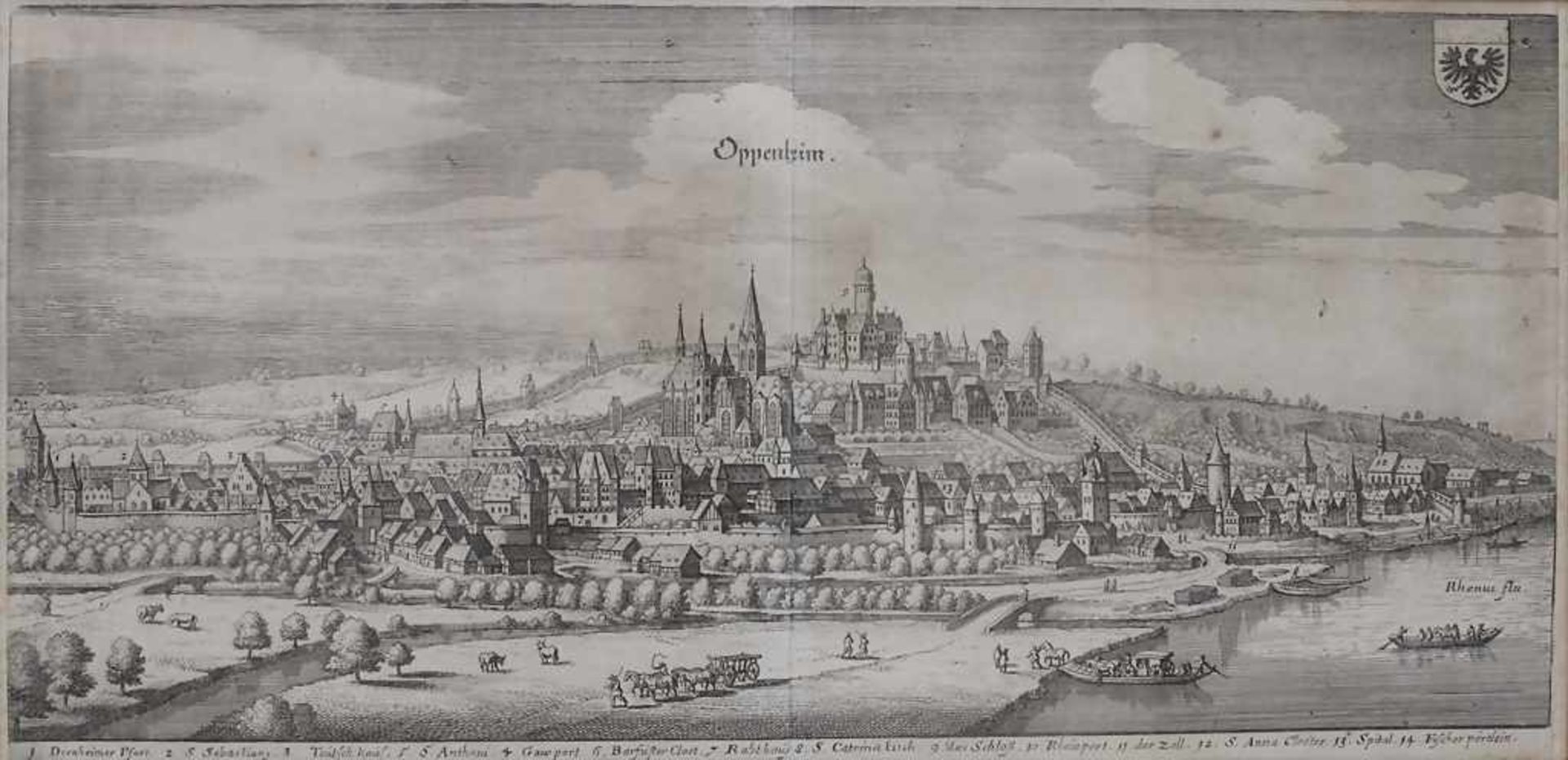 Matthäus Merian (1593-1650), 3 historische Stadtansichten / A set of historic 3 town - Bild 5 aus 7