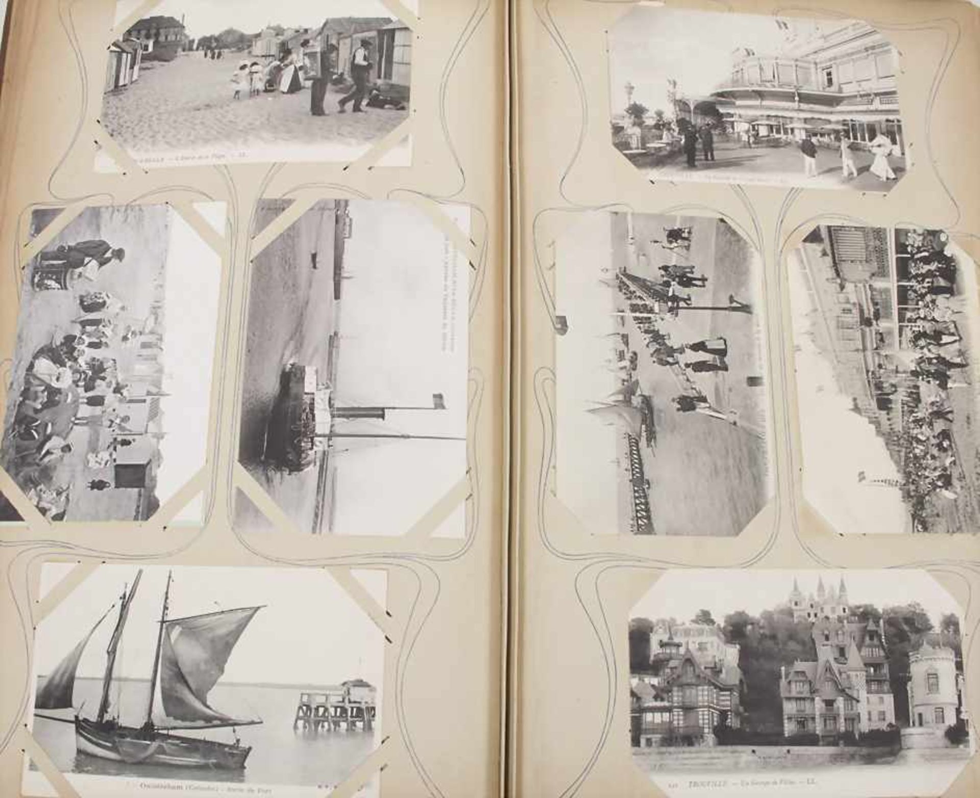 Ansichtskarten-Album / A postcard Album, um 1910Umfang: Sammlung von ca. 320 Ansichtskarten, - Bild 3 aus 6