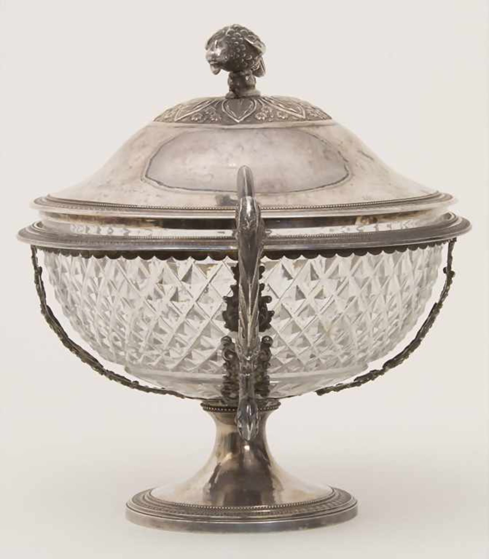 Deckeldose / A covered silver bowl, Brüssel / Brussels, um 1840Material: Silber 950, mit - Image 2 of 29