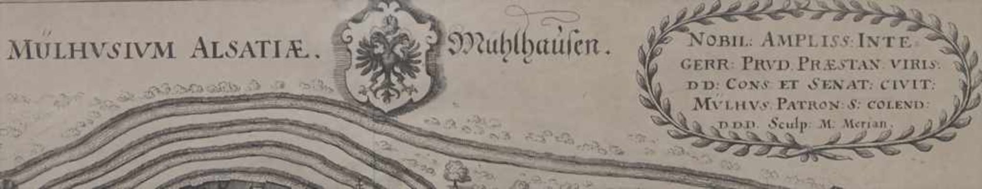 Matthäus Merian (1593-1650), historische Ansicht von Mulhouse / A historic view of MulhouseTitel: - Bild 4 aus 7