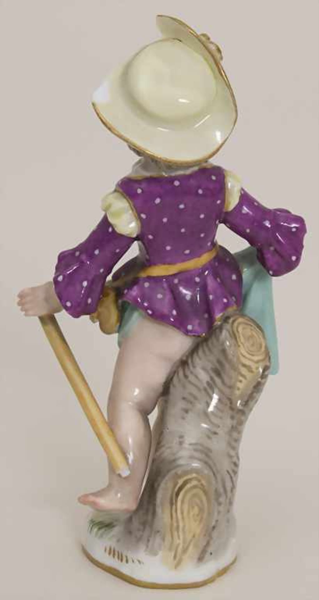 Kleine verkleidete Amorette / A small disguised amoretto, Meissen, 19. Jh.Material: Porzellan, - Bild 3 aus 4