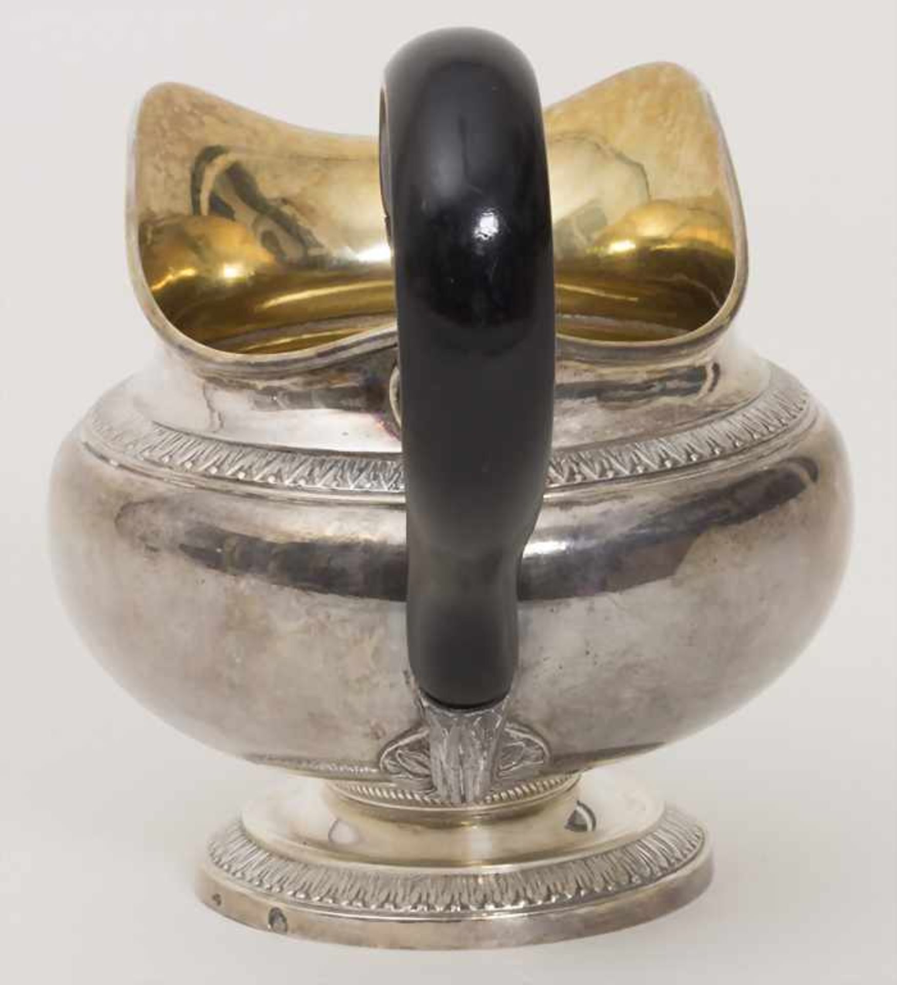 Sahnegießer / A silver creamer, Odiot, Paris, 1819-1838Material: 950er Silber, vergoldet,Punzierung: - Bild 6 aus 13