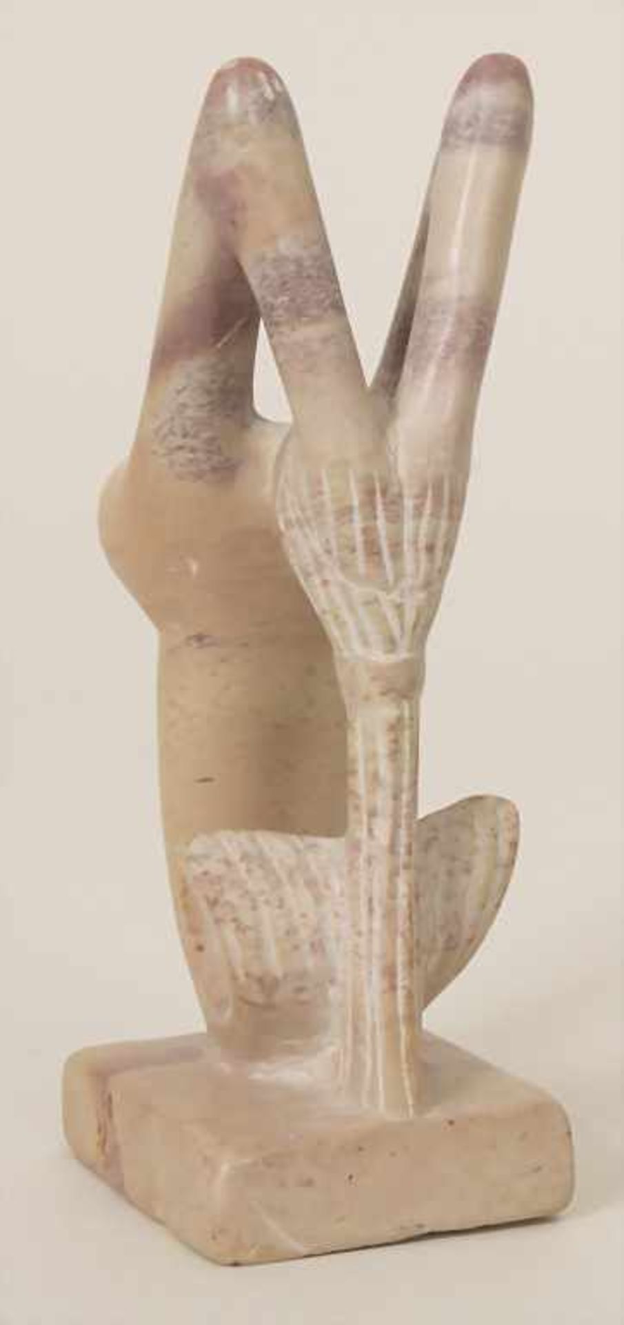 Speckstein-Skulptur 'Nixe' / Soapstone Sculpture 'Mermaid'Material: Speckstein,Höhe: 15,1 cm, - Bild 2 aus 5