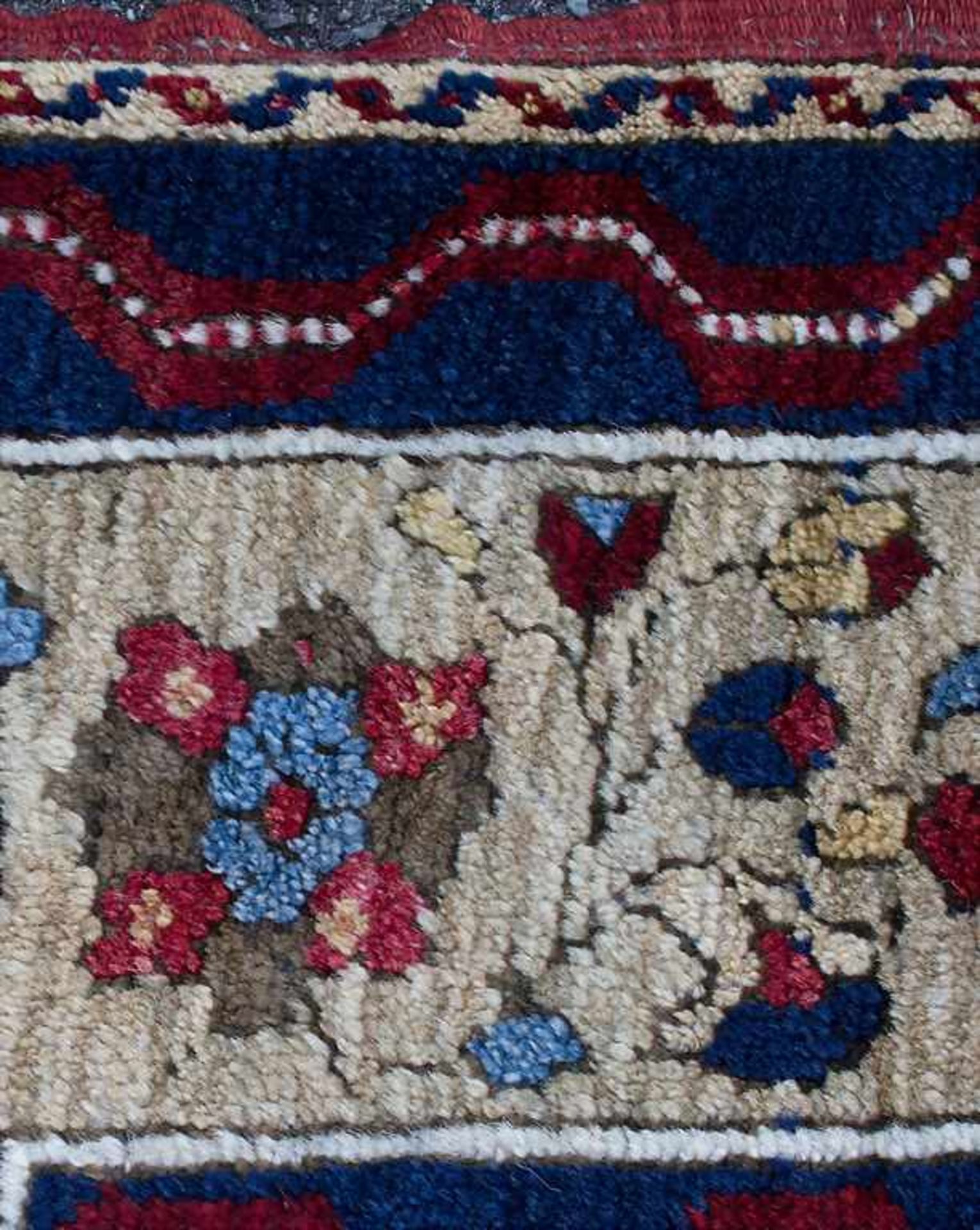 Orientteppich / An oriental carpetMaterial: Wolle auf Wolle, Maße: 248 x 155 cm, Zustand: gut , - Image 4 of 7
