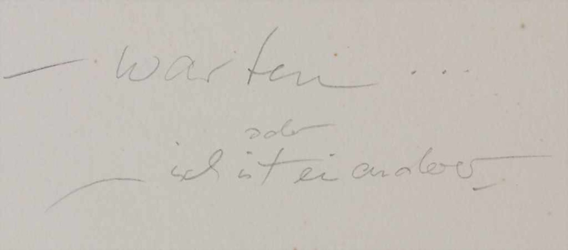 Künstler der 1970er Jahre, 'warten...oder ich ist ein anderer' / 'waiting...or I am another one' - Bild 6 aus 11