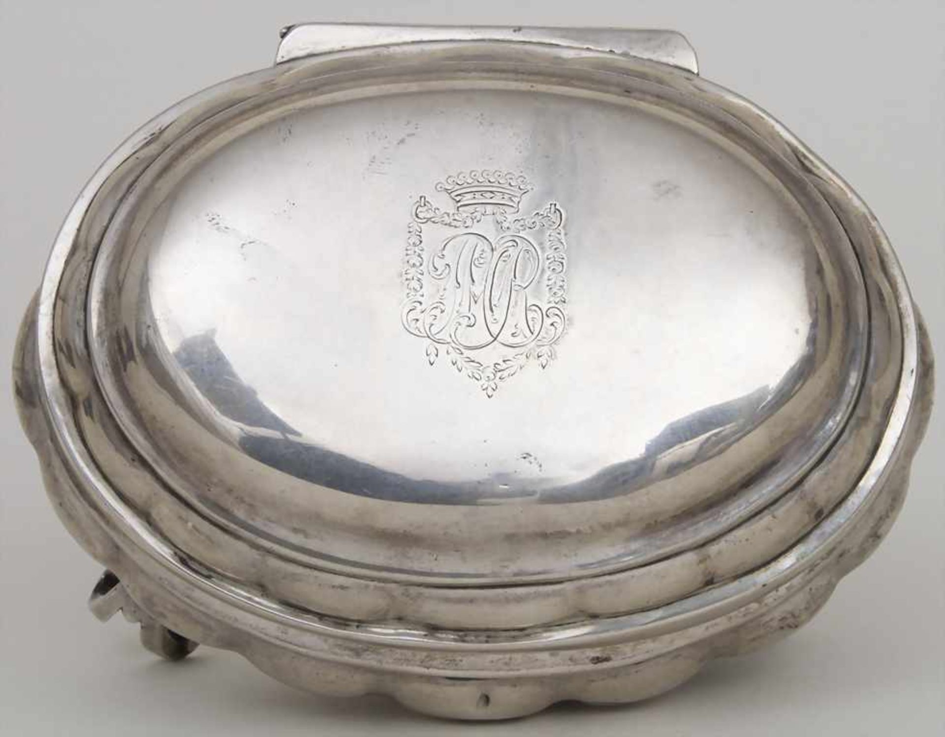 Barock Zuckerdose / A Baroque sugar bowl, Straßburg / Strasbourg, um 1794Material: Silber 13 Lot, - Bild 10 aus 17