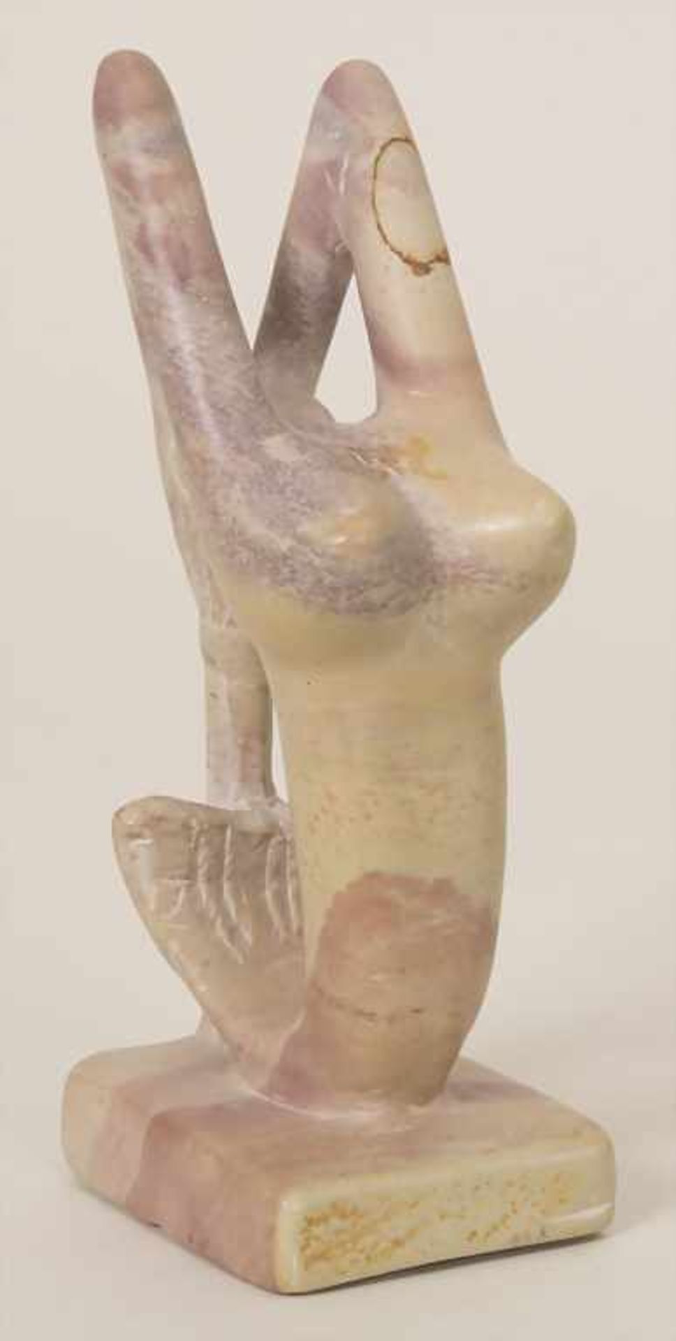 Speckstein-Skulptur 'Nixe' / Soapstone Sculpture 'Mermaid'Material: Speckstein,Höhe: 15,1 cm,