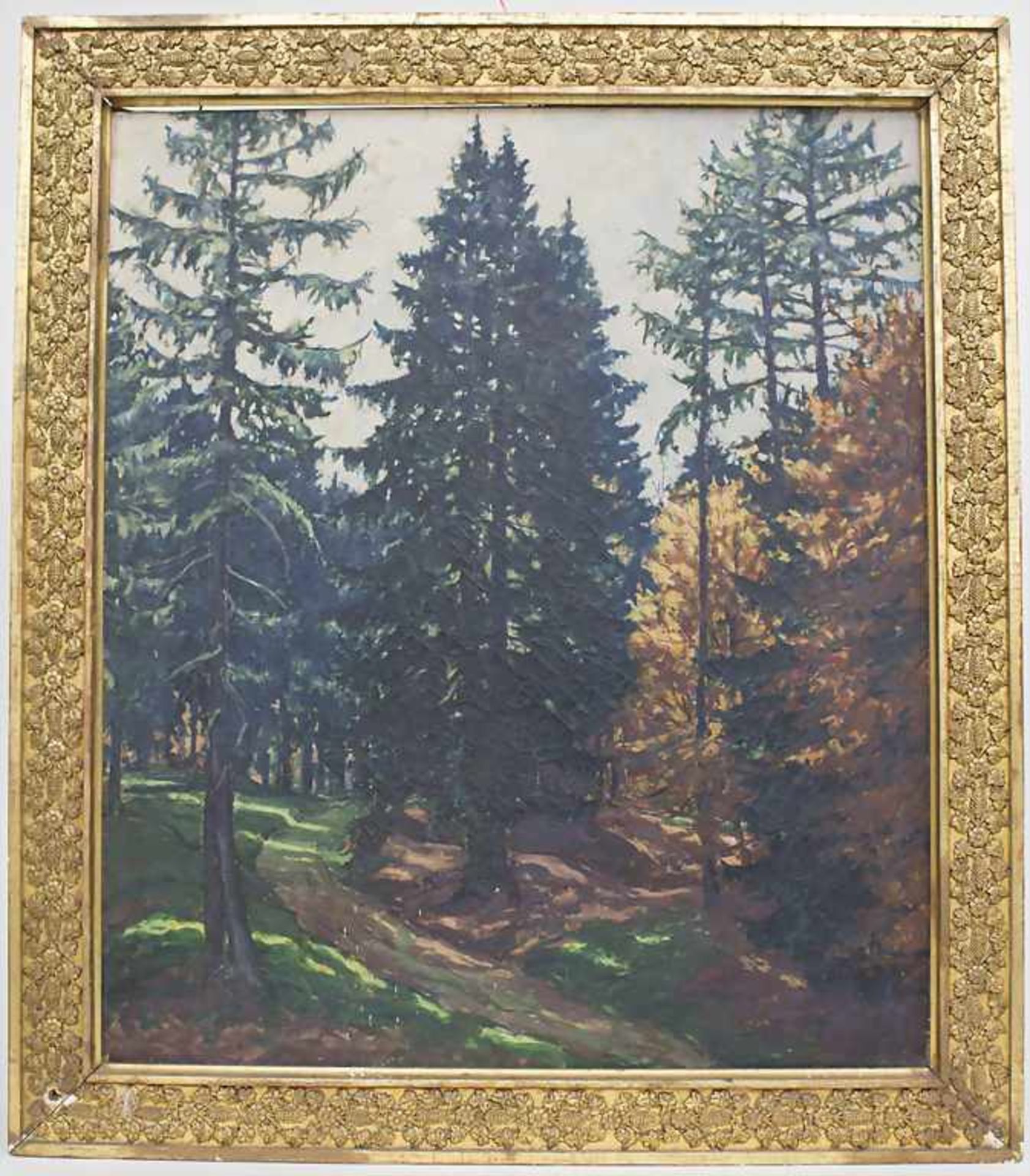 Elisabeth zu Bentheim (20. Jh.), 'Wald' / 'Forest'Technik: Öl auf Leinwand, gerahmt, Signatur: unten - Image 2 of 6