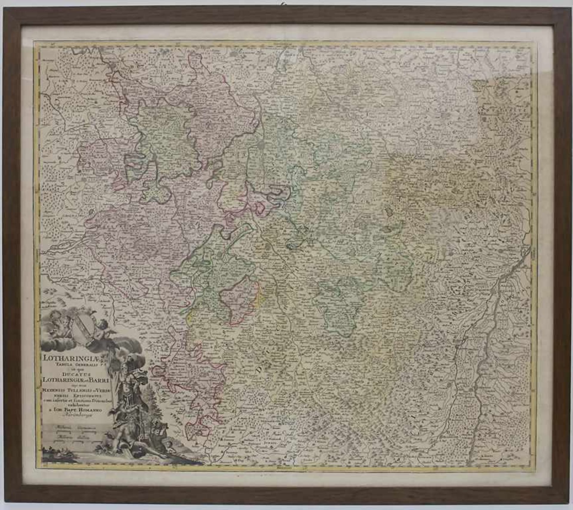 J.B. Homann (1664-1724), Historische Karte von Lothringen / A historic map of LorraineTitel: ' - Image 2 of 7