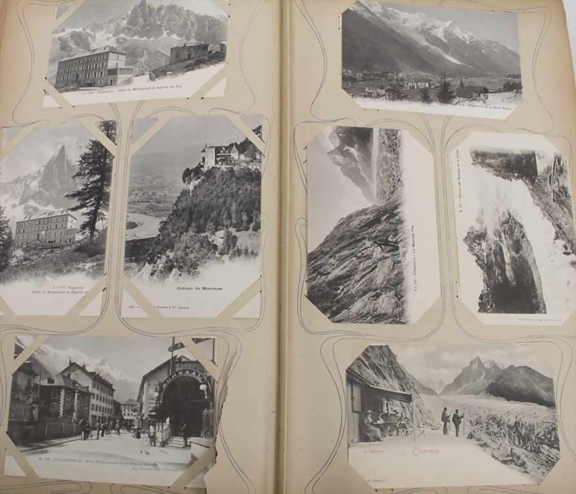 Ansichtskarten-Album / A postcard Album, um 1910Umfang: Sammlung von ca. 320 Ansichtskarten,