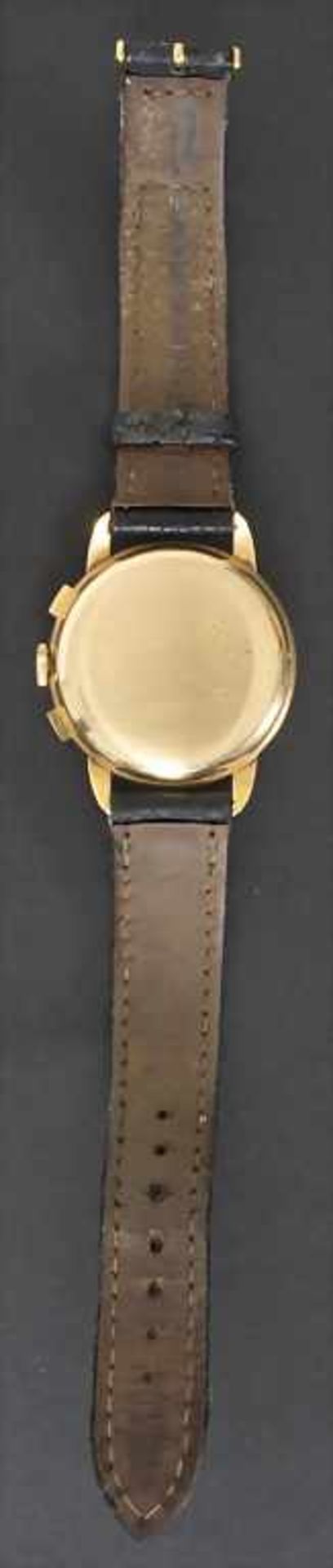 HAU / A men's watch, Avional, Chronograph, Schweiz/Swiss, um 1960Gehäuse: Gold 18 Kt 750/000 - Image 4 of 4