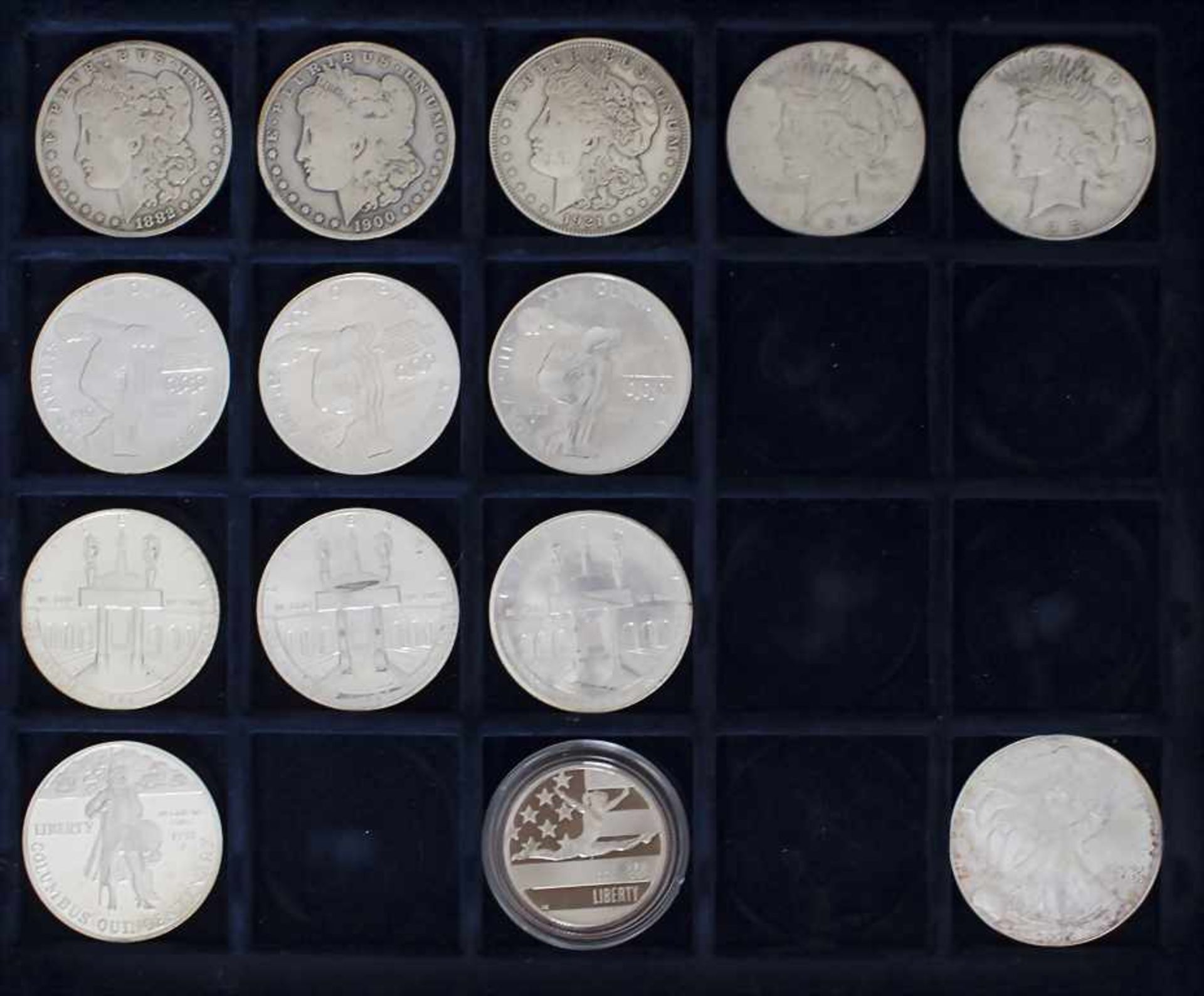 Sammlung Silbermünzen USA / A collection of silver coins USABestehend aus: * Morgan-Dollar, - Bild 6 aus 6