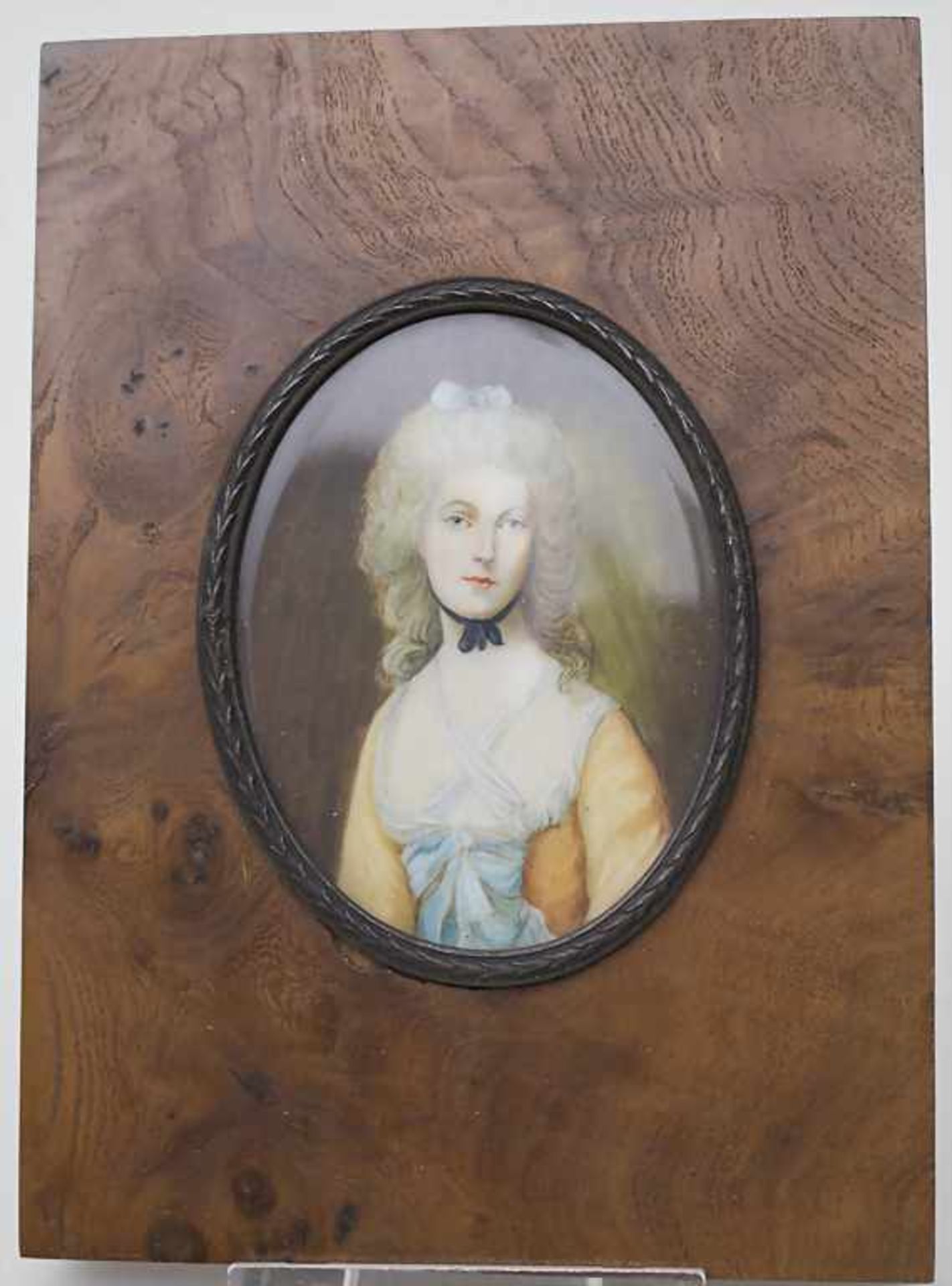 Miniatur-Portrait einer Dame / A miniature portrait of a lady, England, Anfang 19. Jh.Technik: - Bild 2 aus 5