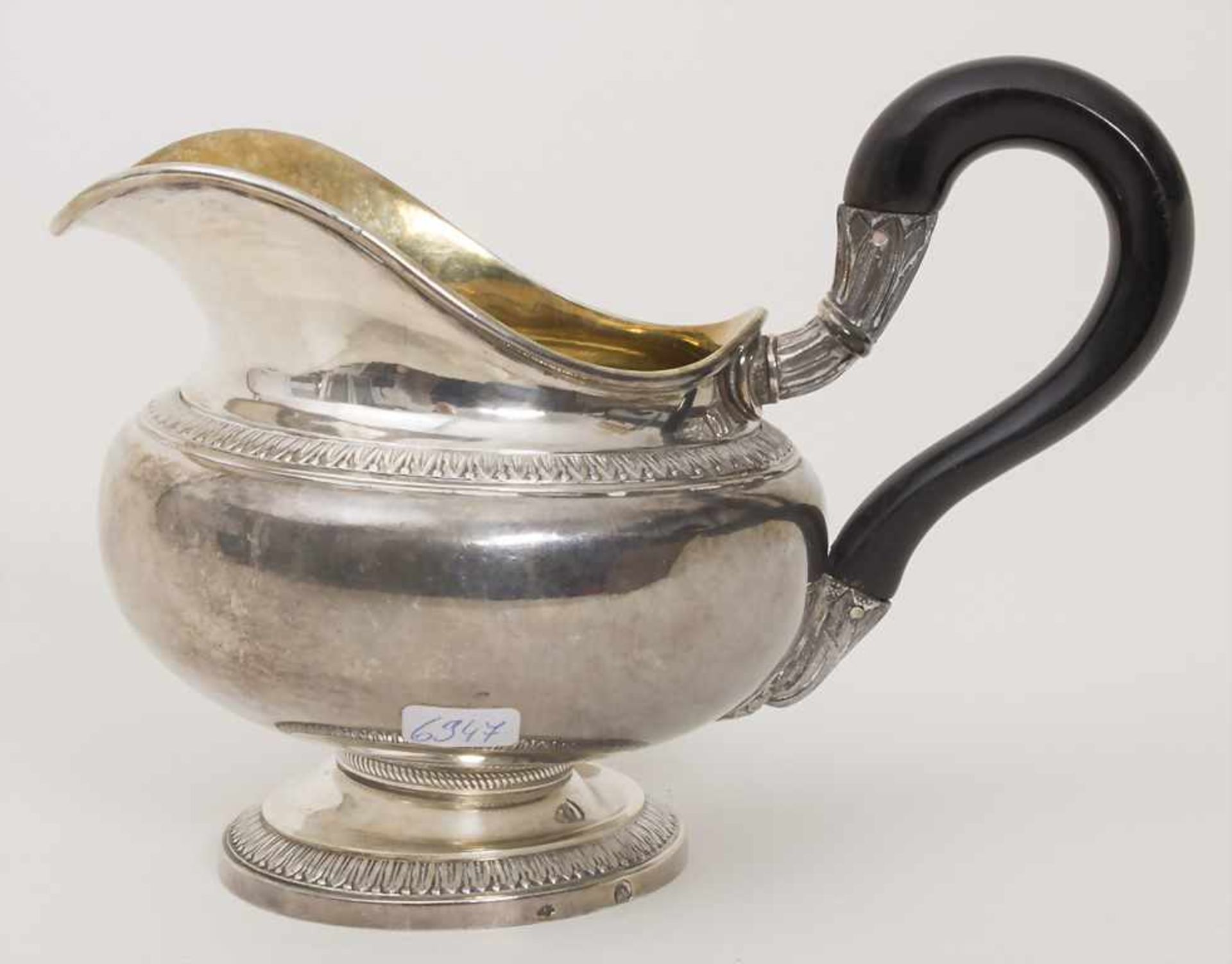 Sahnegießer / A silver creamer, Odiot, Paris, 1819-1838Material: 950er Silber, vergoldet,Punzierung: