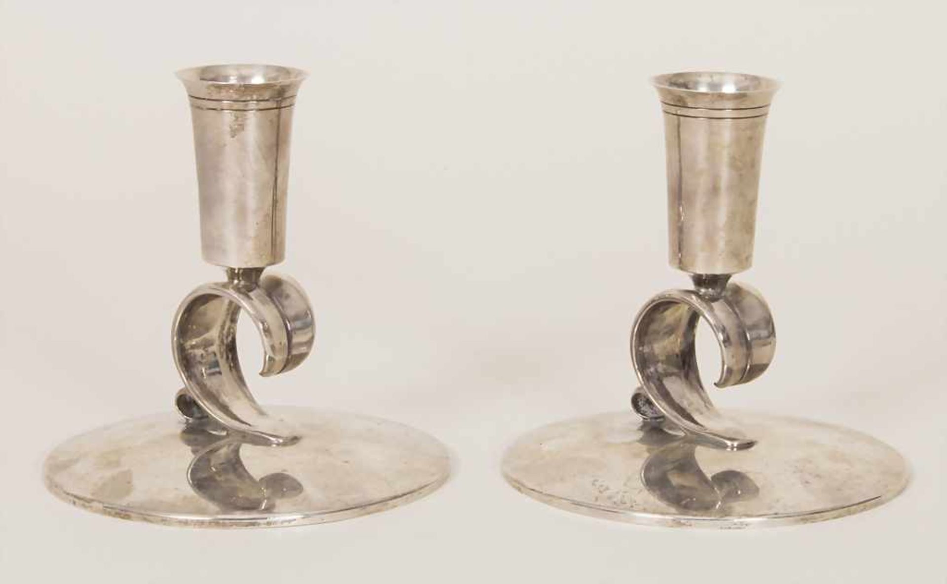 Paar Kerzenleuchter / A pair of silver candlesticks, Tiffany & Co., New York, 1956-1965Material: 925