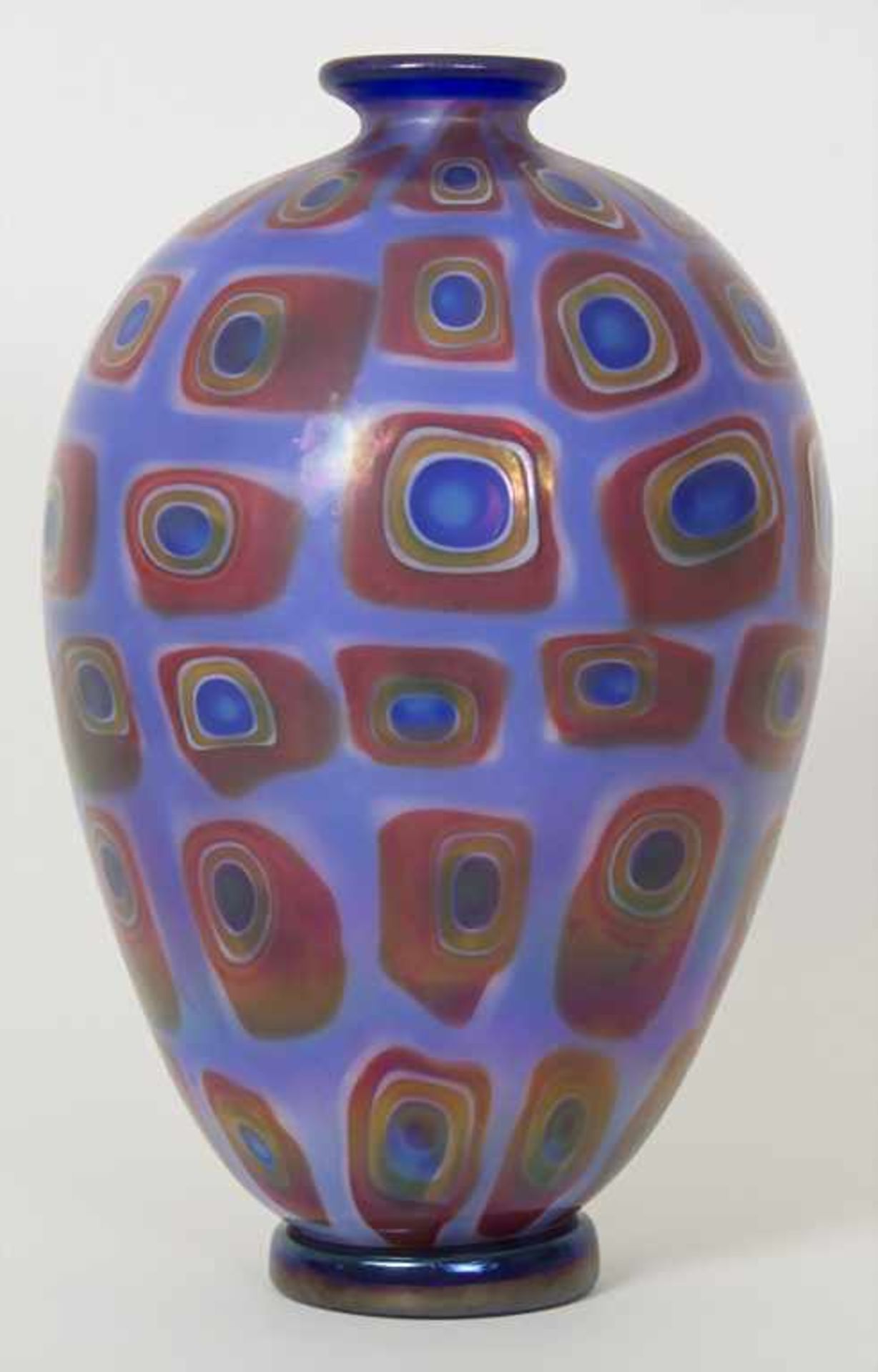 Große Vase / A large vase, Moretti Franco, Murano, 2. Hälfte 20. Jh.Material: farbloses Glas, in der - Bild 2 aus 6