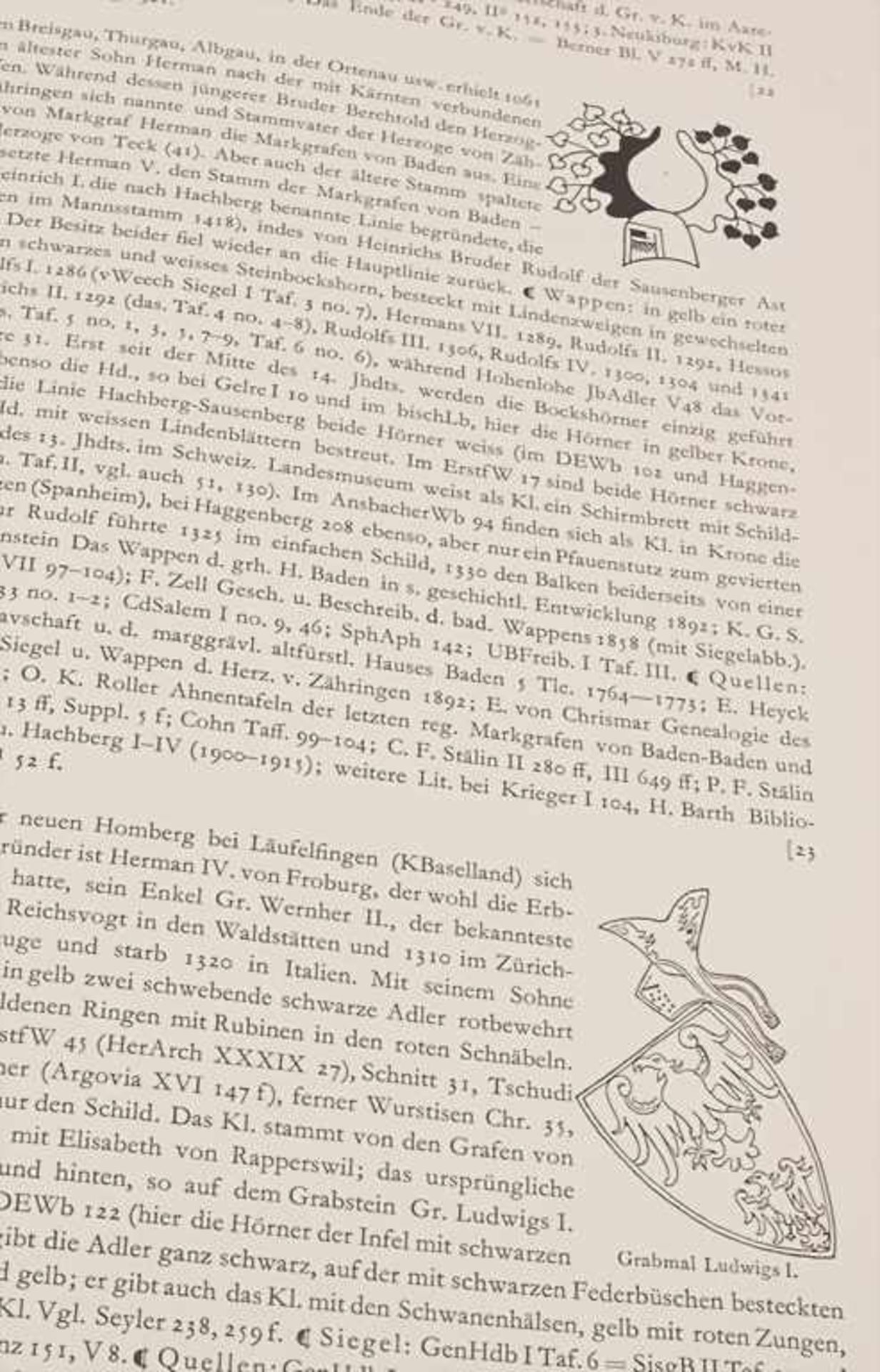 W. Merz und F. Hegi: 'Die Wappenrolle von Zürich'Titel: Die Wappenrolle von Zürich - Ein - Image 2 of 5