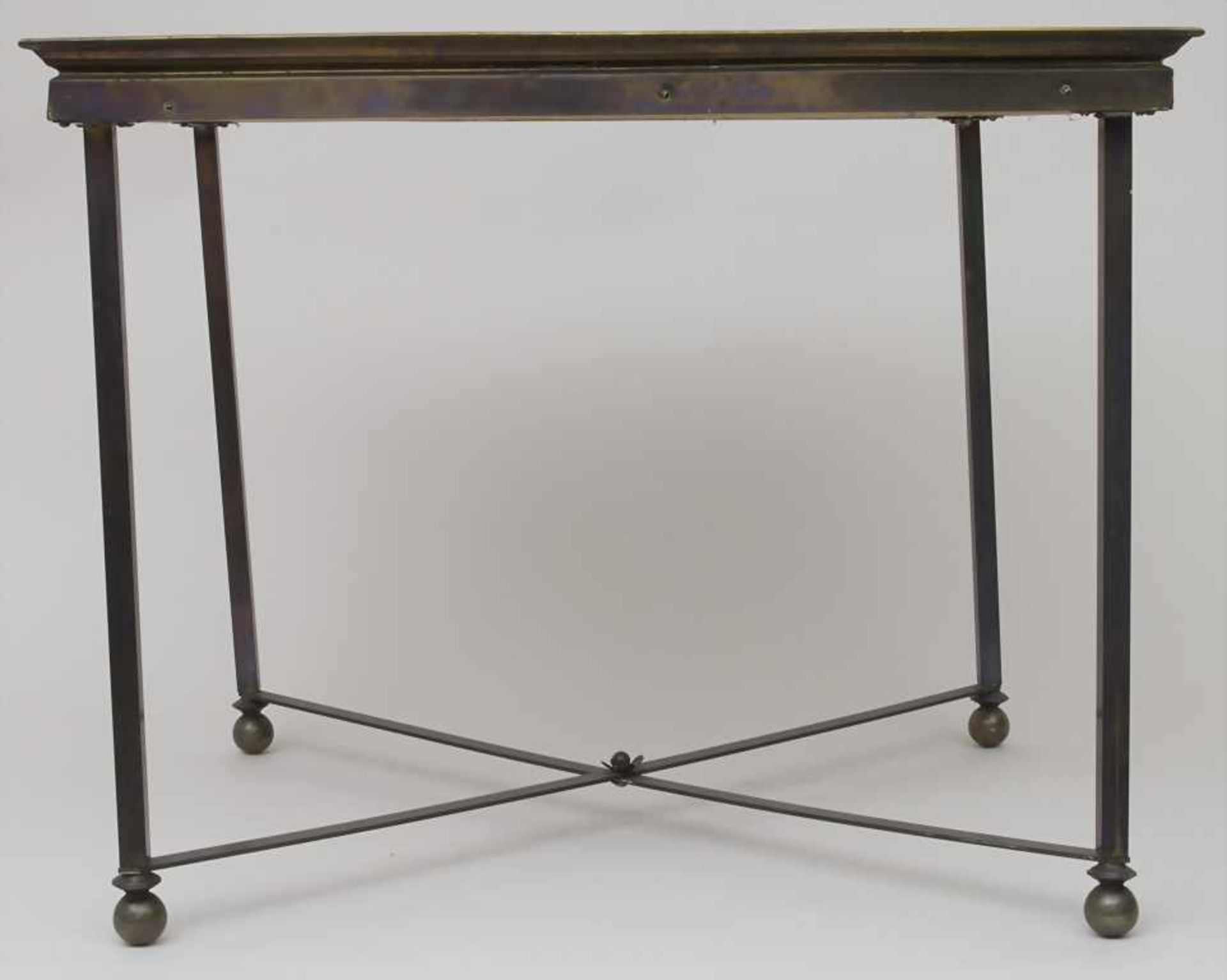 Teetisch mit Kupferstichkarte 'Waldeck' / Tea table with copper engraving map, um 1930Material: