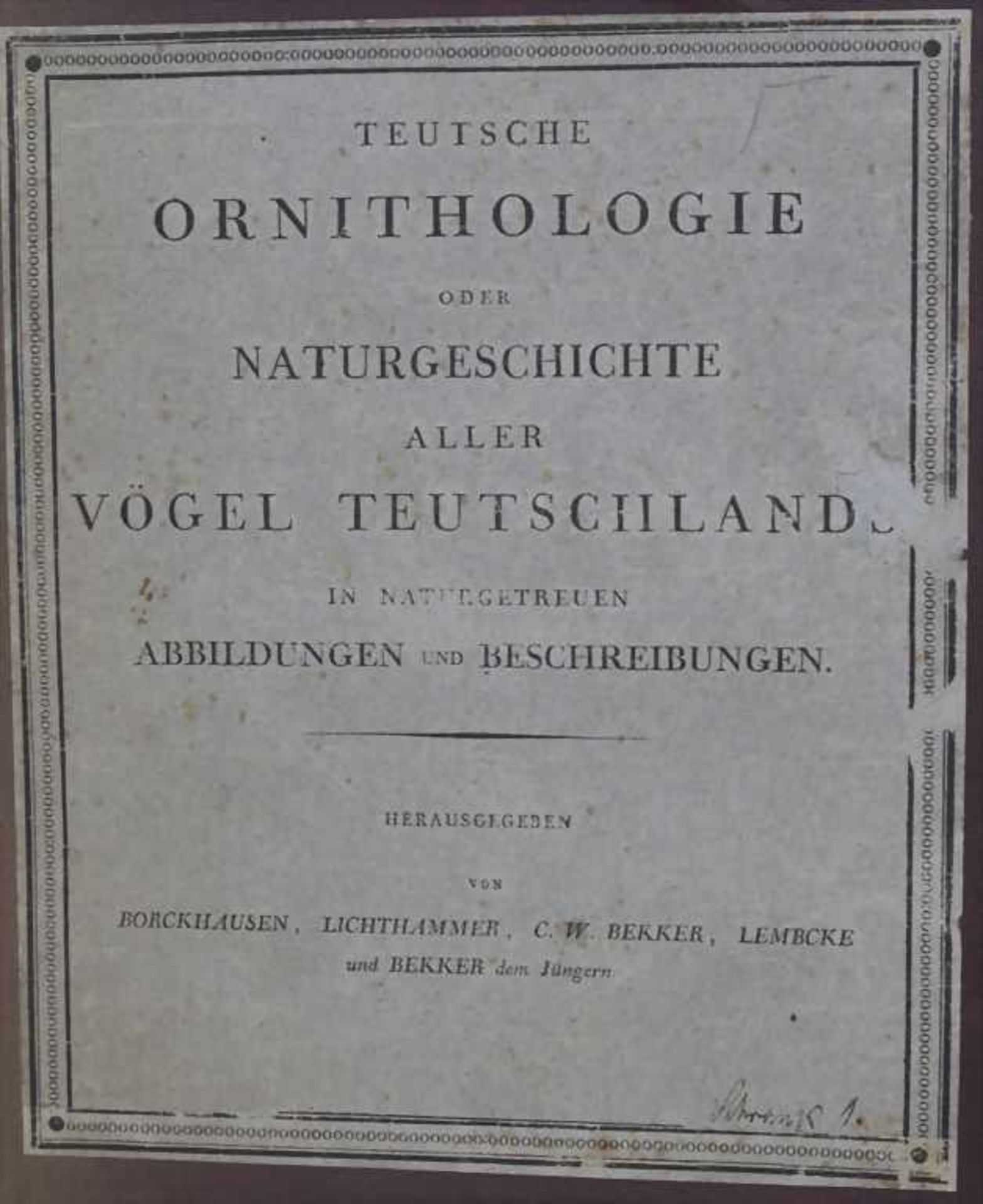 J.C. Susemihl (1767-nach 1848), 'Teutsche Ornithologie oder Naturgeschichte aller VögelTechnik: 20 - Image 2 of 17