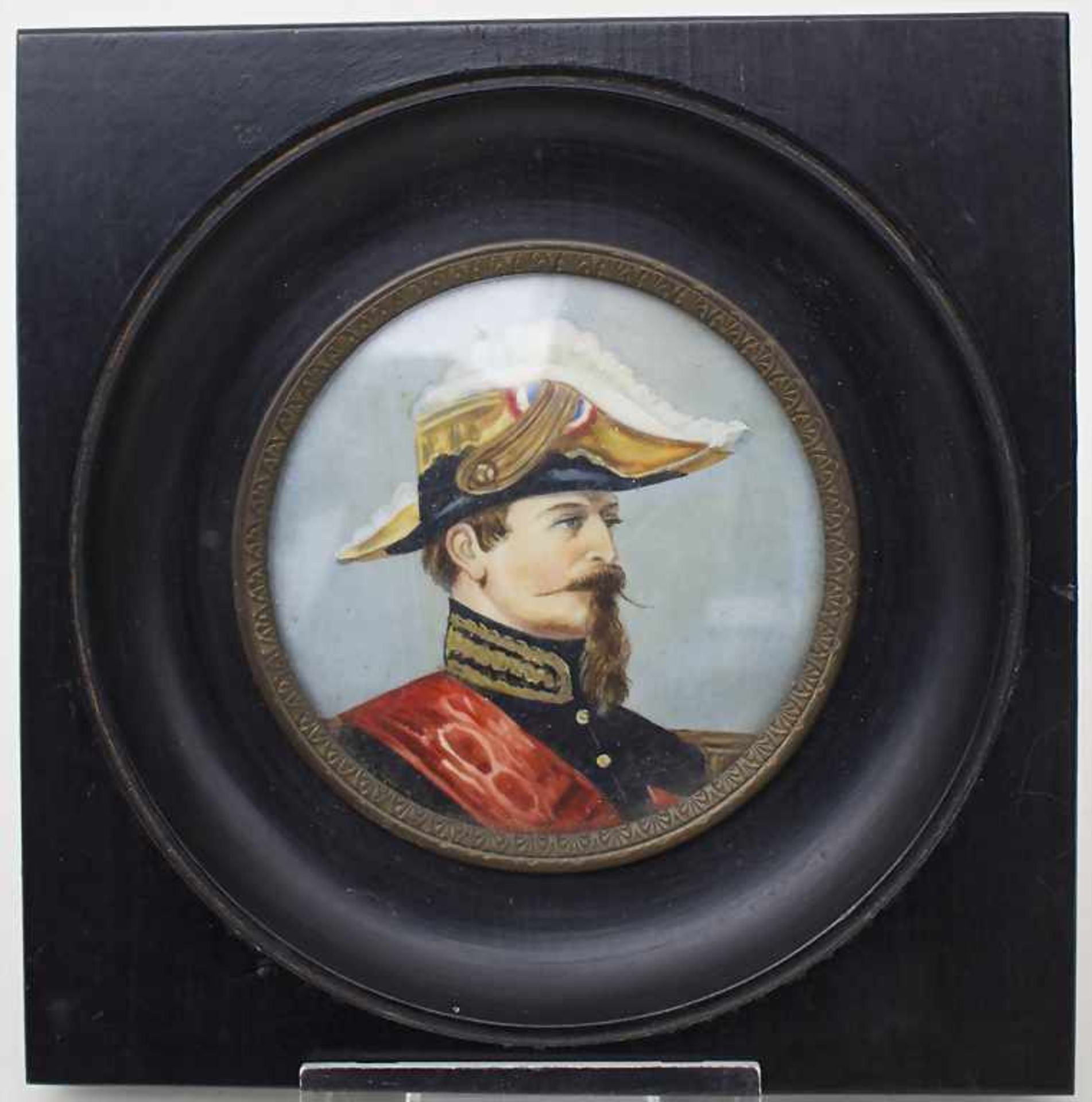 Miniatur-Portrait Napoléon III (1808-1873) / A miniature portrait of Imperator Napoleon III, - Bild 3 aus 5