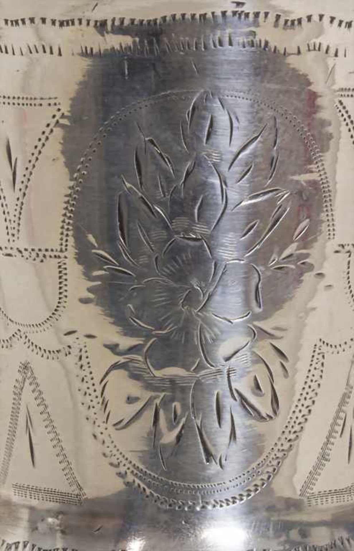 Becher / A silver beaker, Moskau/Moscow, um 1864Material: Silber, 84 Zolotnik,Punzierung: - Image 14 of 15